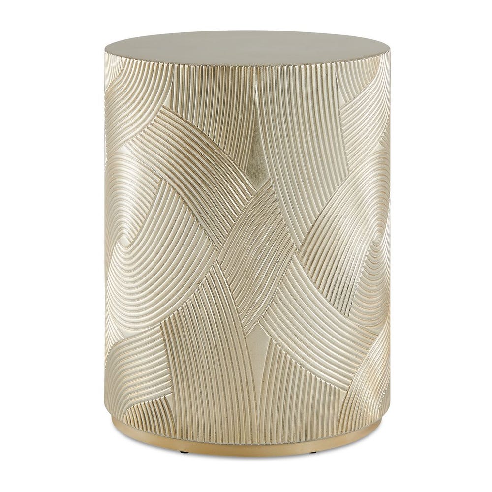 Uttermost Cassandra Gold Drum Accent Table