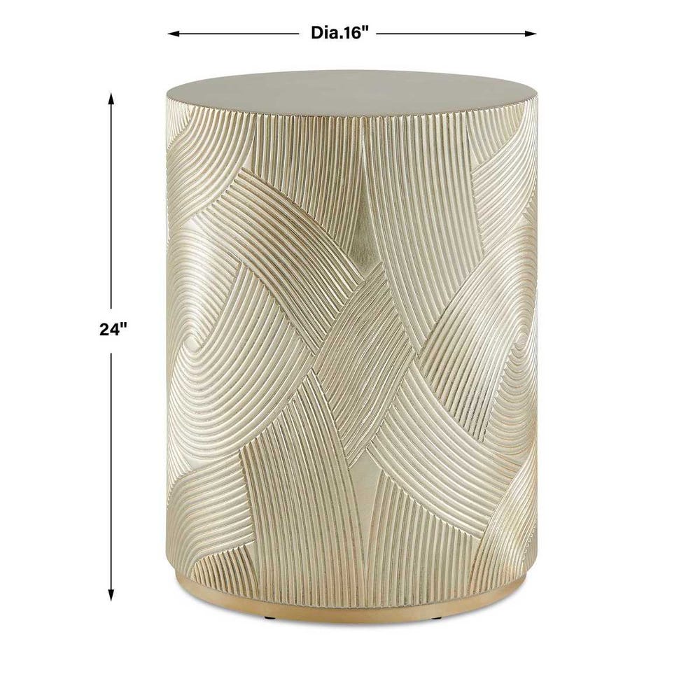 Uttermost Cassandra Gold Drum Accent Table