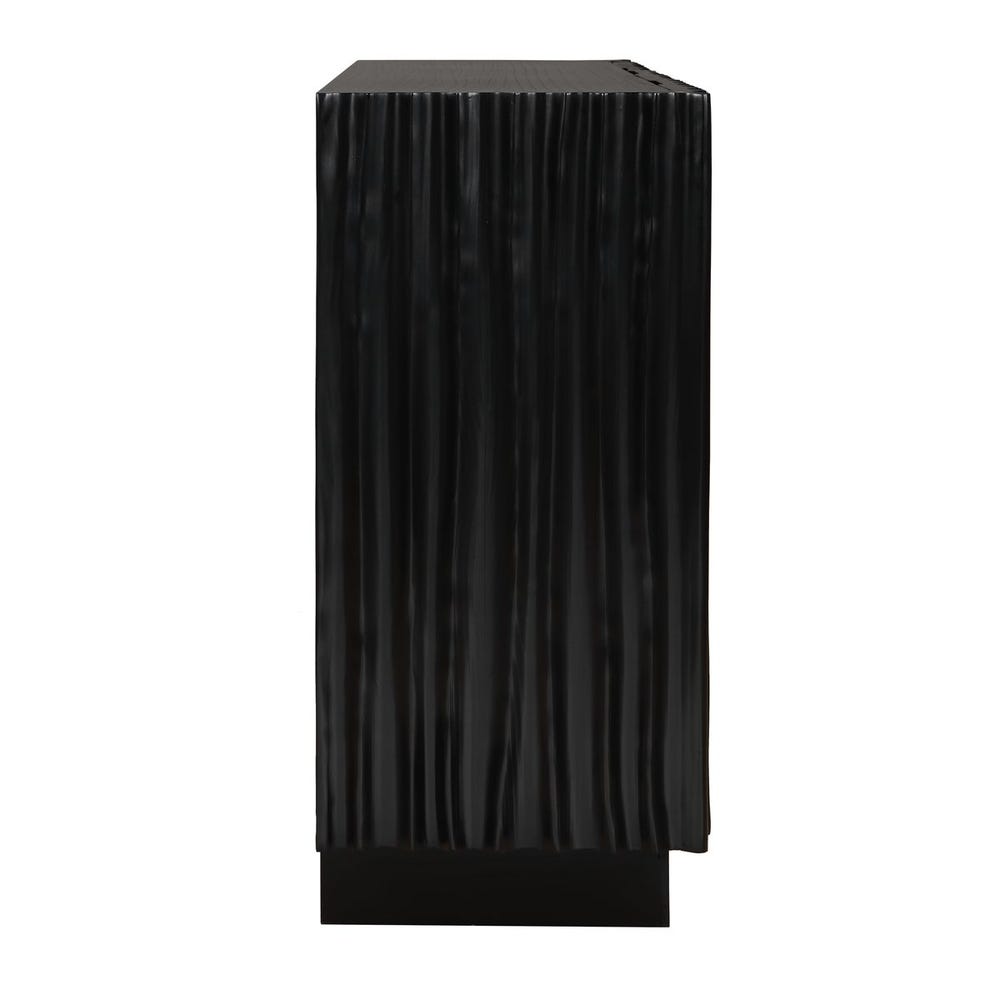 Uttermost Mercado Black 3 Door Cabinet