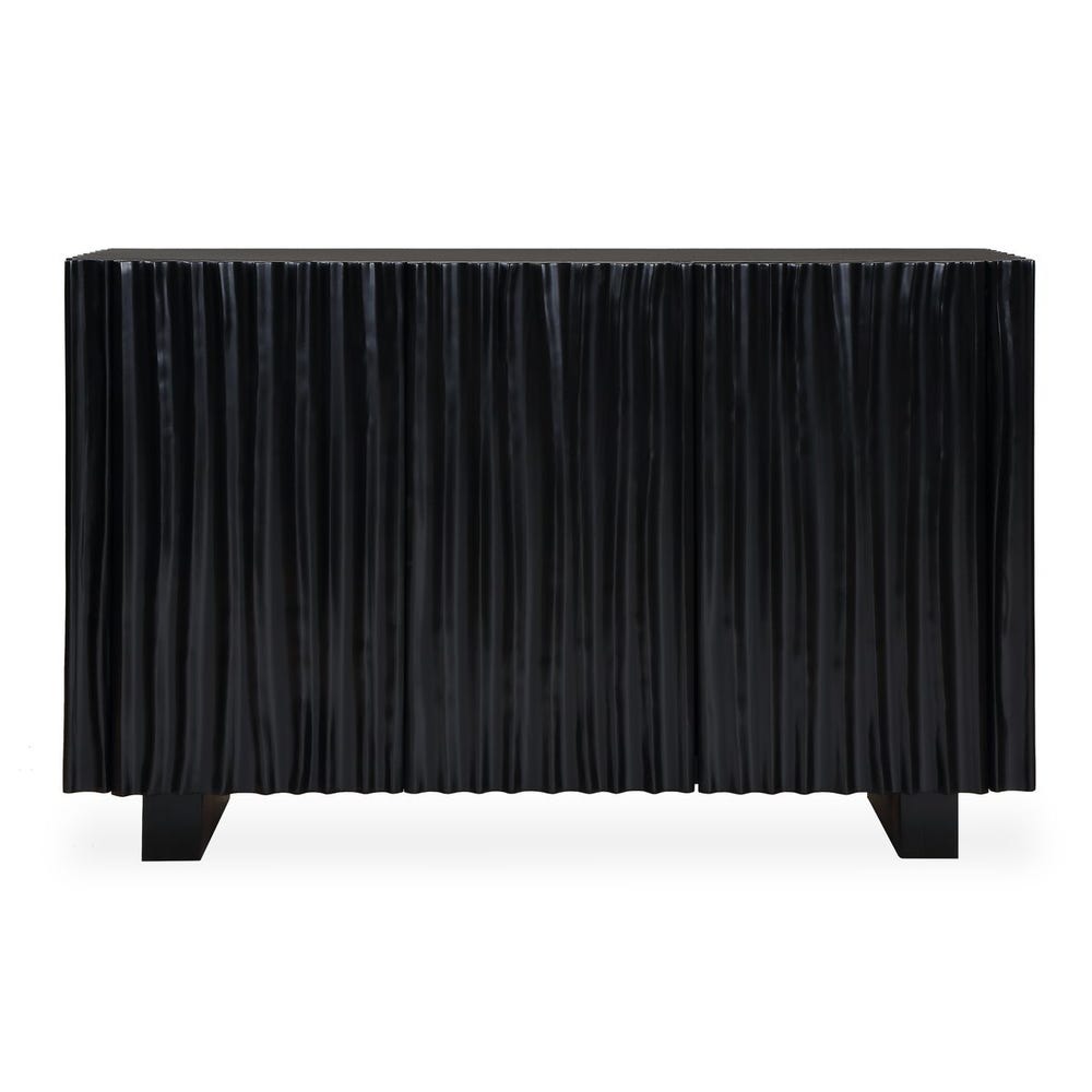 Uttermost Mercado Black 3 Door Cabinet