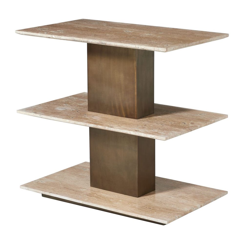 Uttermost Travertini 3 Tiered Accent Table