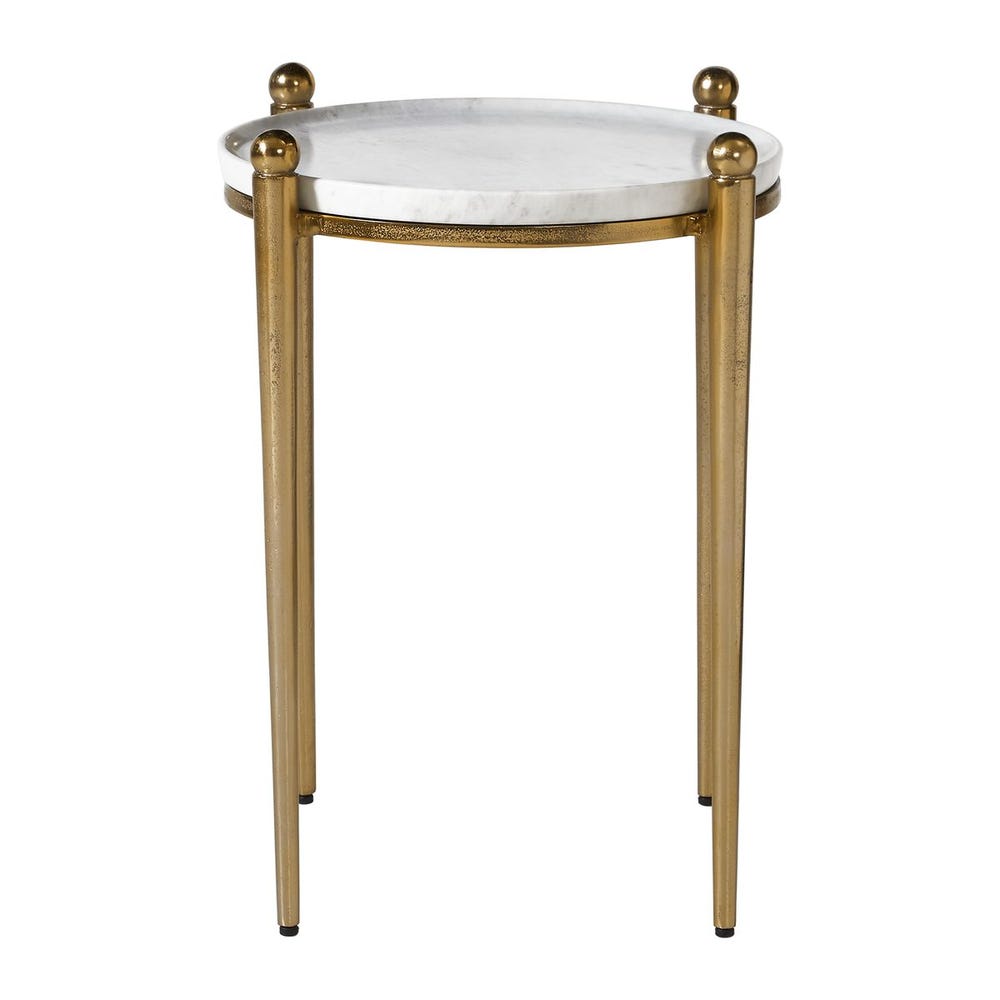 Uttermost Nahunta Antique Brass Accent Table
