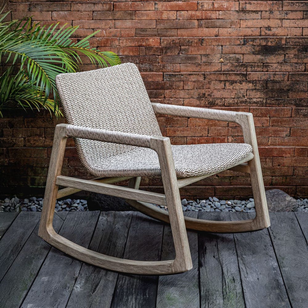 Uttermost Sumba Outdoor Wicker Rocking Chair