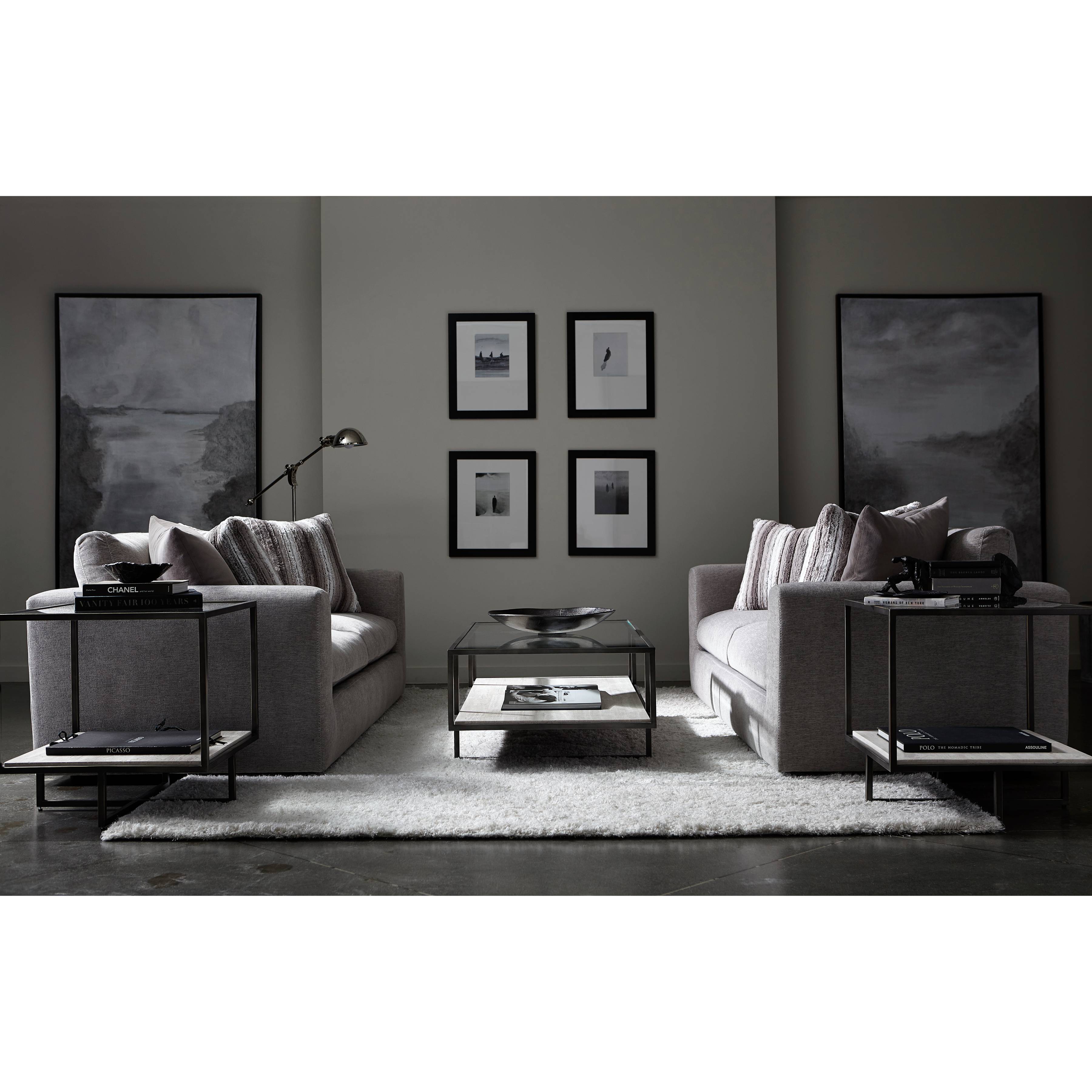 Harlow Metal Rectangular Cocktail Table by Bernhardt