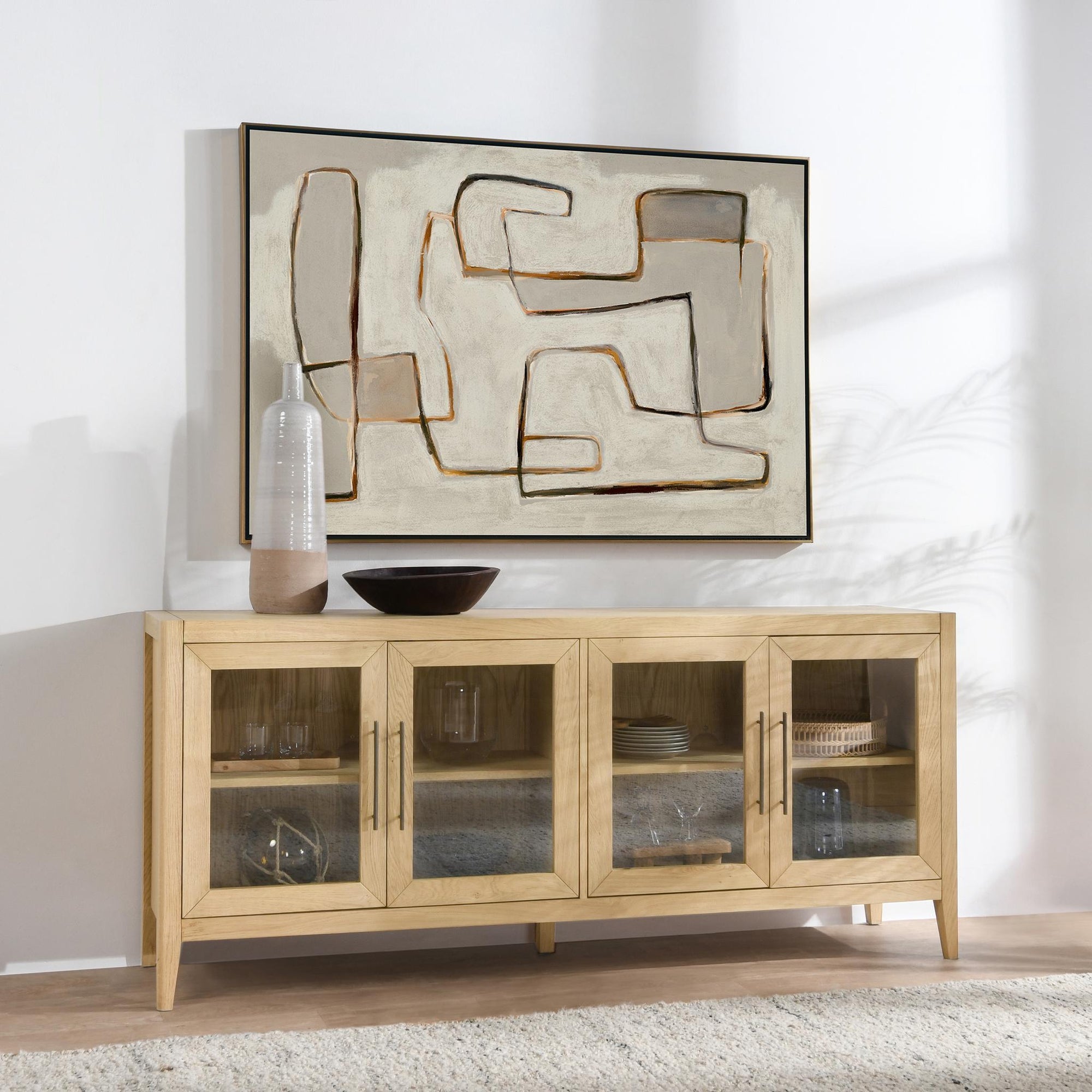 Beechgrove 4 Door Buffet - True Natural