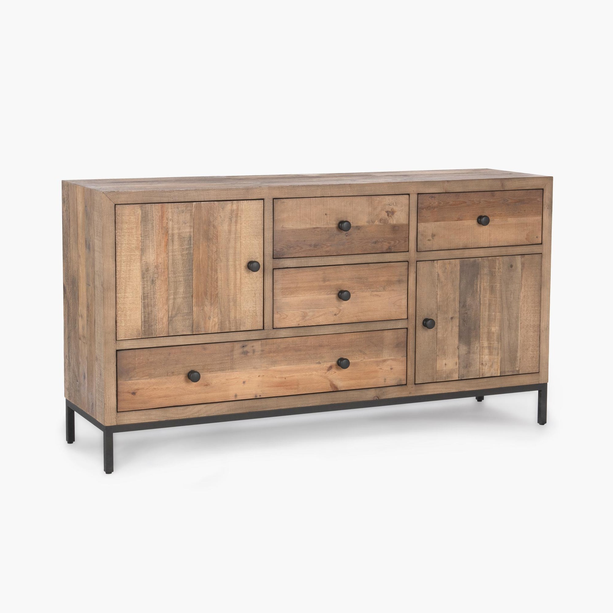 Dita 4 Drawer 2 Door Buffet Natural Pine