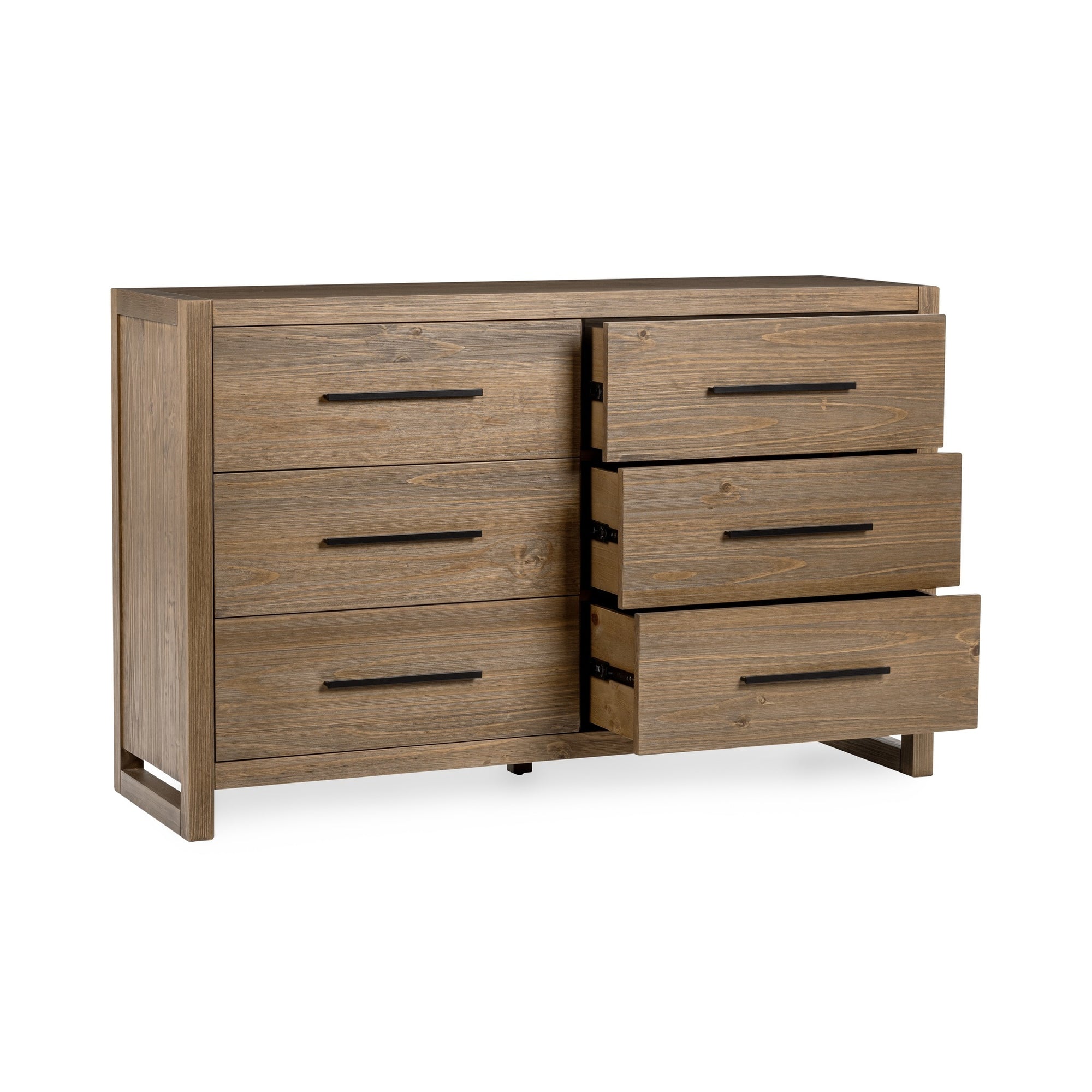 Fenmore 6 Drawer Dresser - Honey