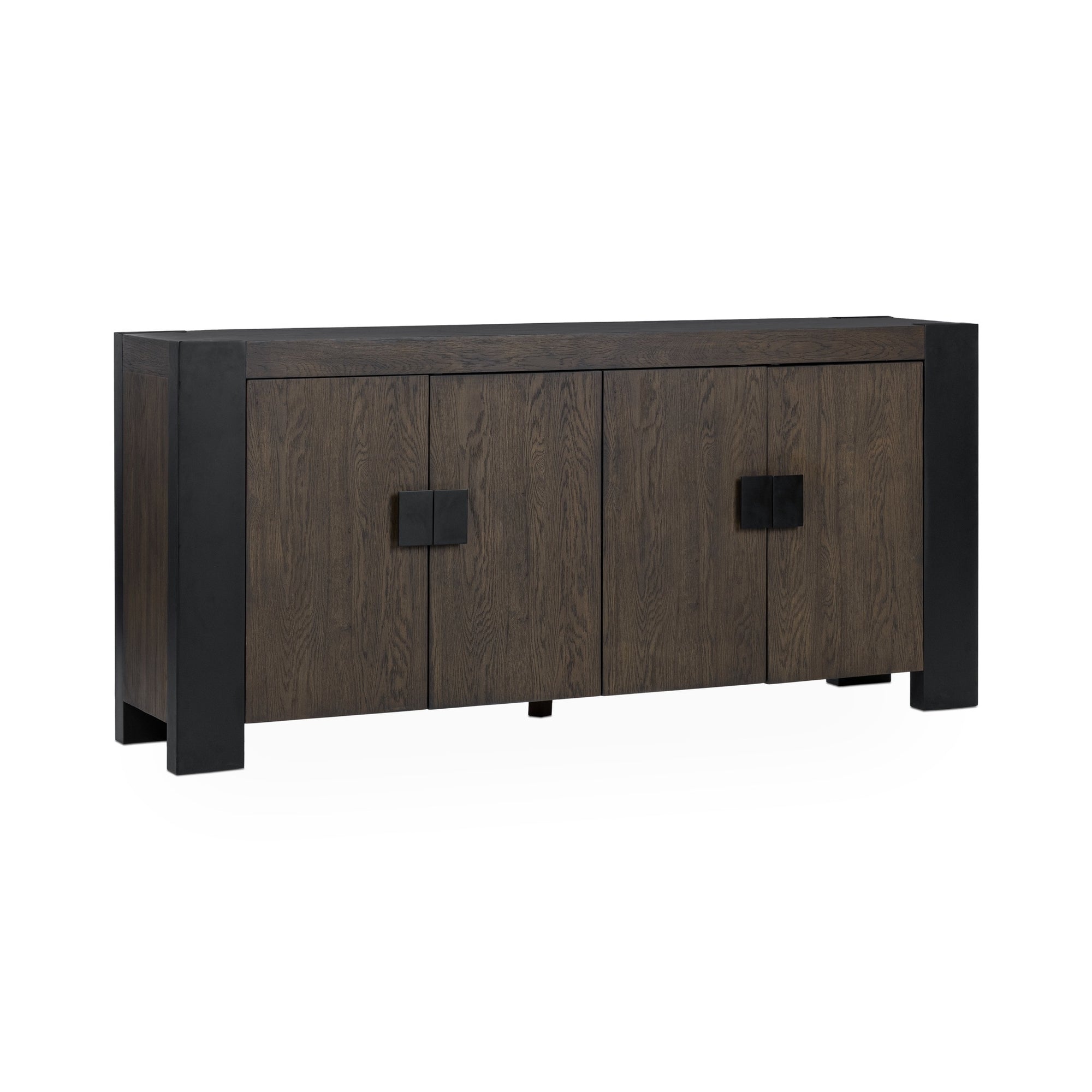 Deaven Solid Wood 4-Door Buffet