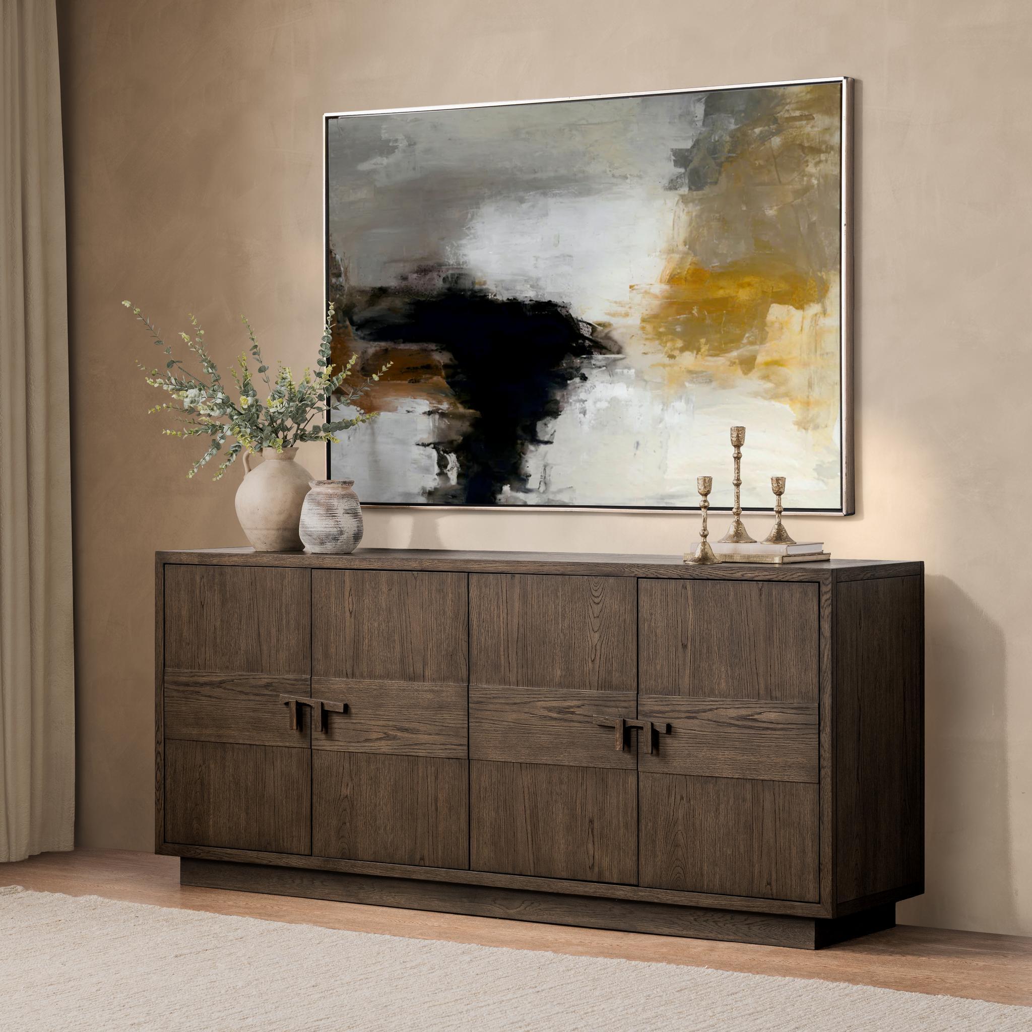Oakridge 4 Door Cabinet - Havana Brown