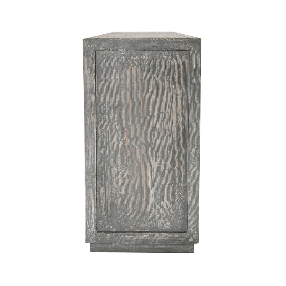 Jonas Solid Wood 6 Door Cabinet - Timeworn Gray