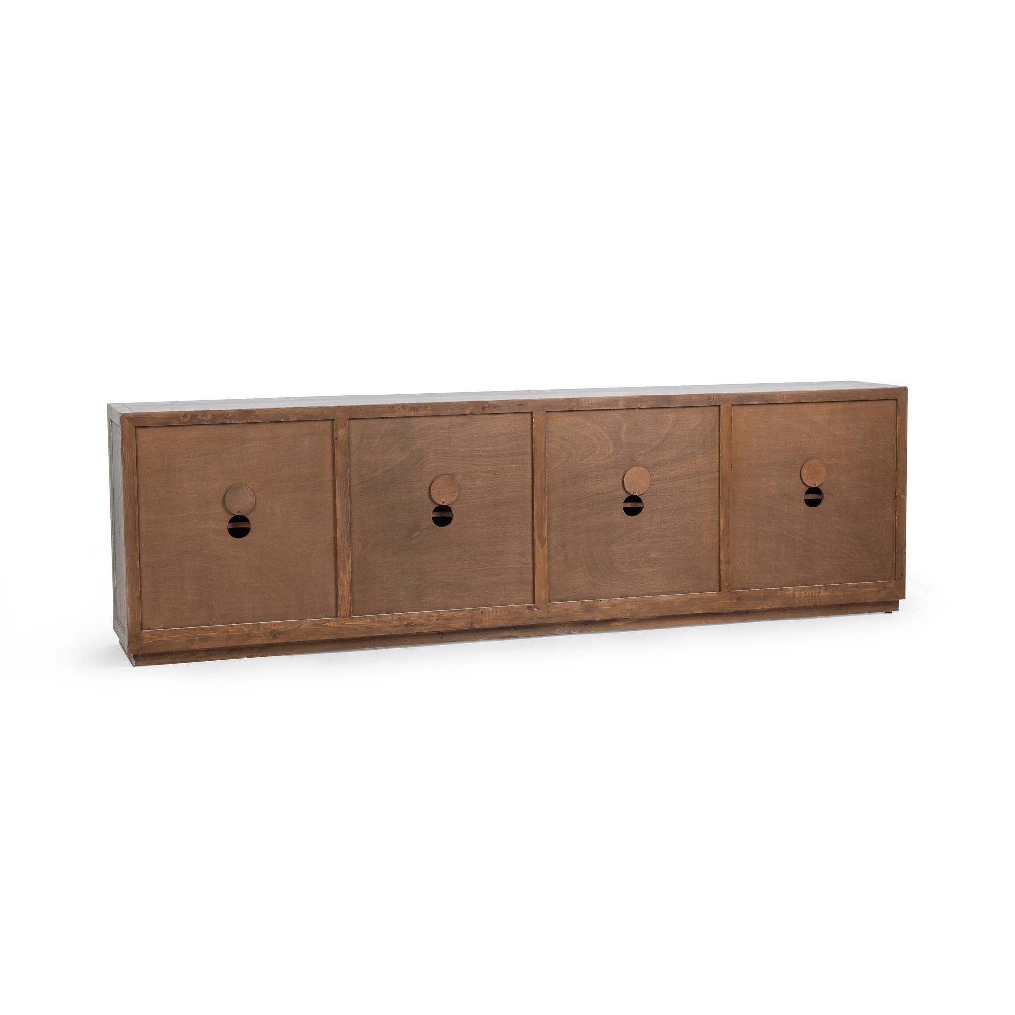 Malibu 8 Door Cabinet - Blue Washed