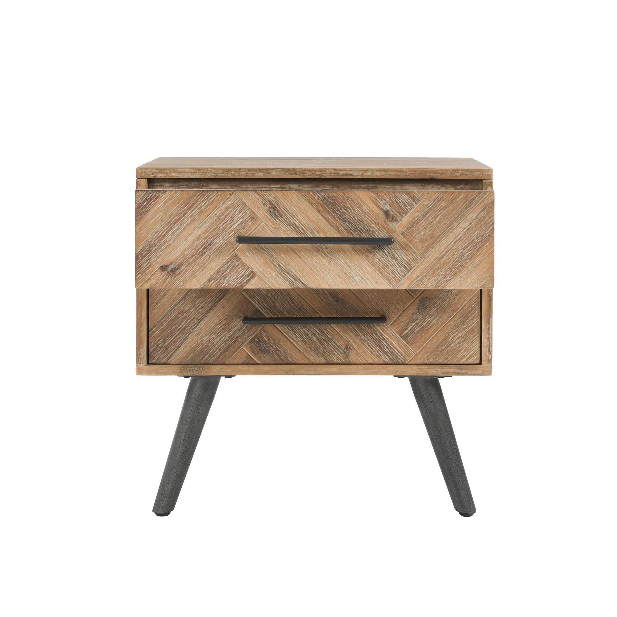 Dexter 2 Drawer Nightstand - Multi Natural