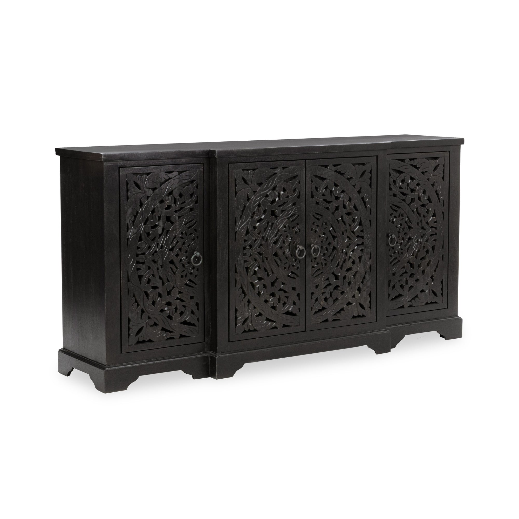 Harmony Mango Wood Breakfront 4Dr Cabinet