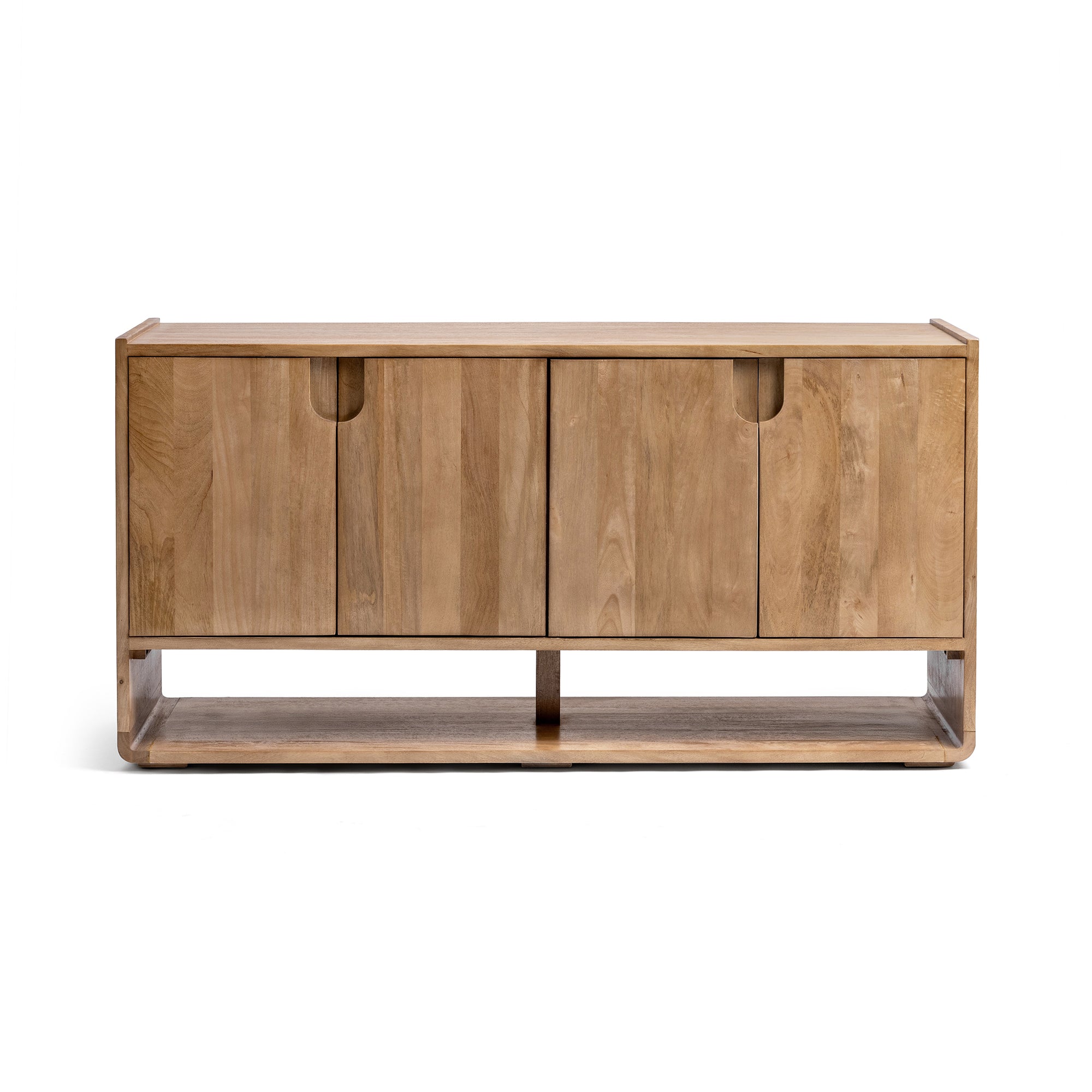 Laguna Solid Wood 4 Door Buffet - Natural Maple