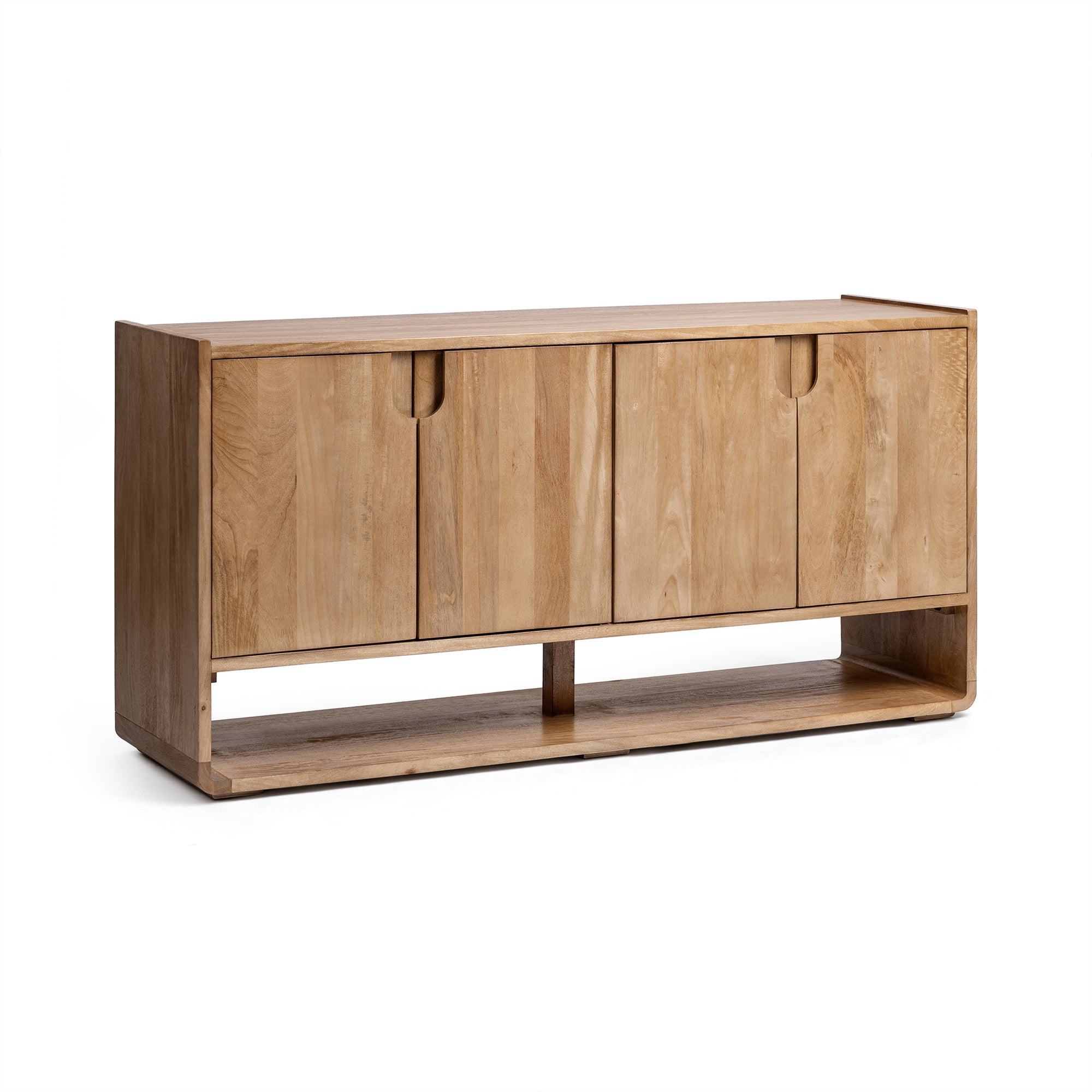 Laguna Solid Wood 4 Door Buffet - Natural Maple