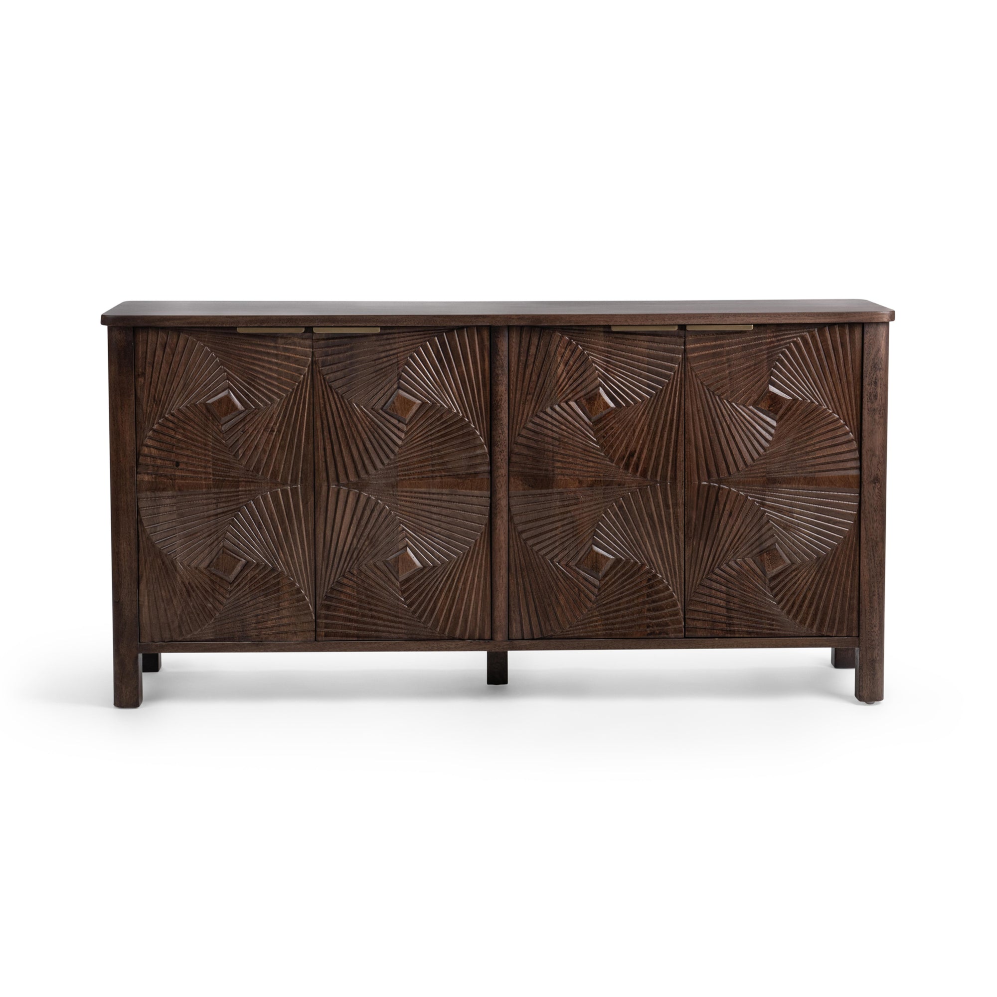 Lina 4 Door Cabinet - Kona Brown