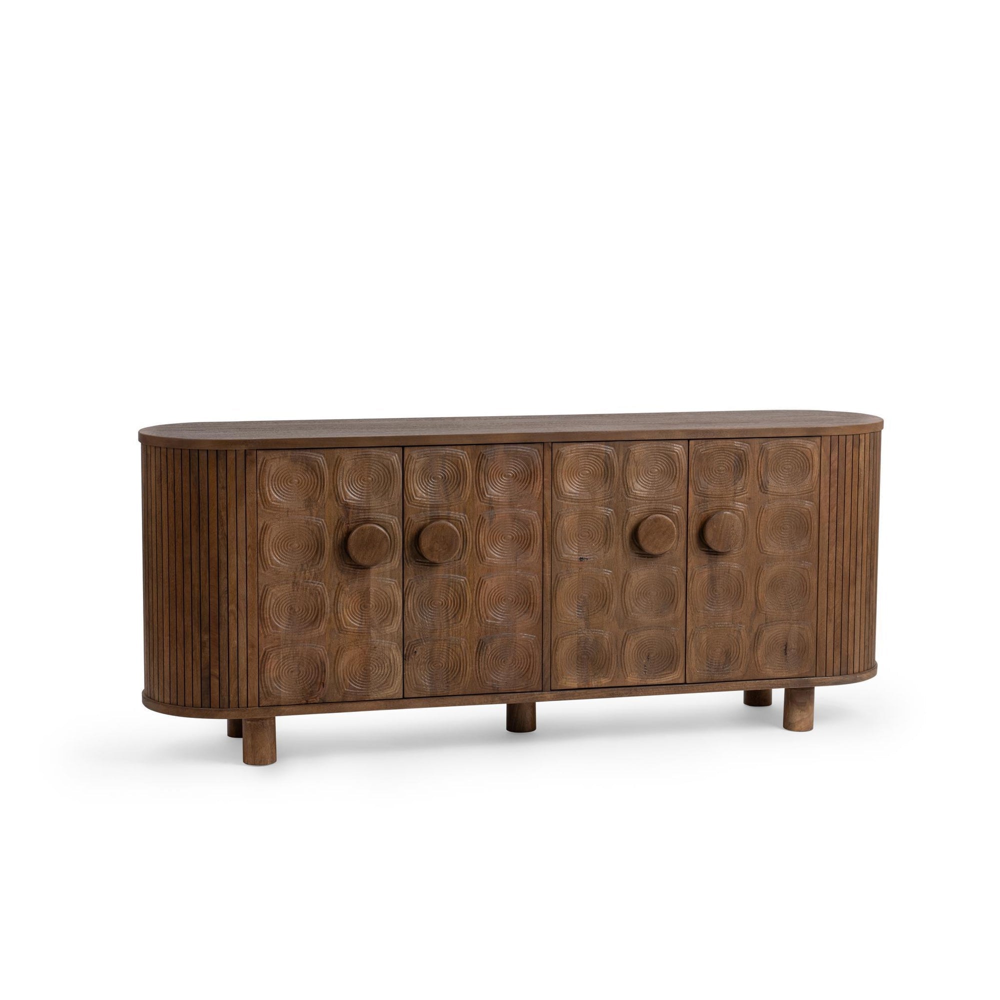 Lyle 4 Door Cabinet - Artisan Brown