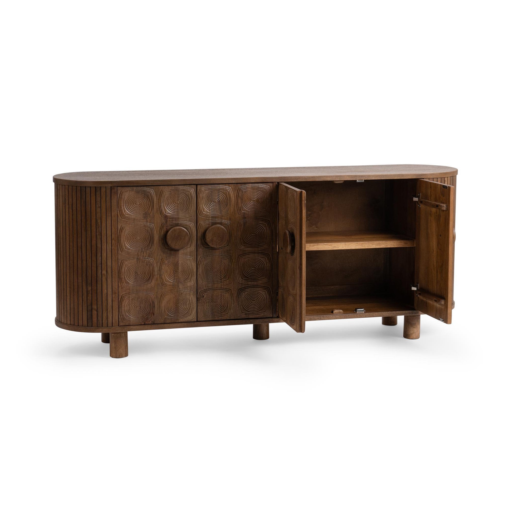 Lyle 4 Door Cabinet - Artisan Brown