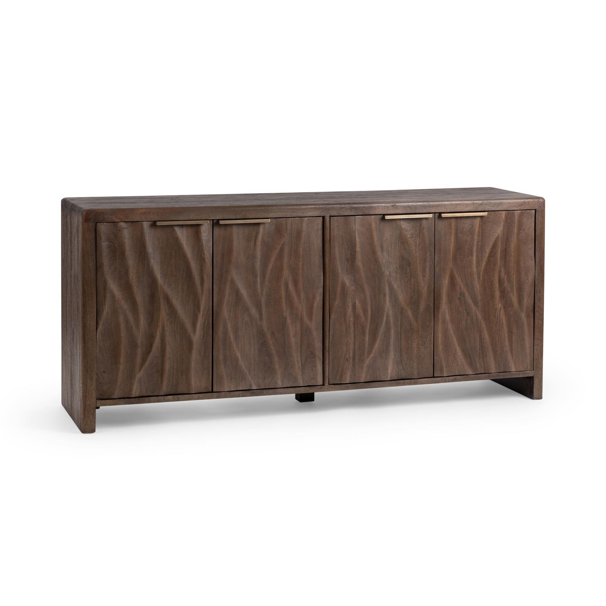 Braxton 4 Door Cabinet - Tundra Brown