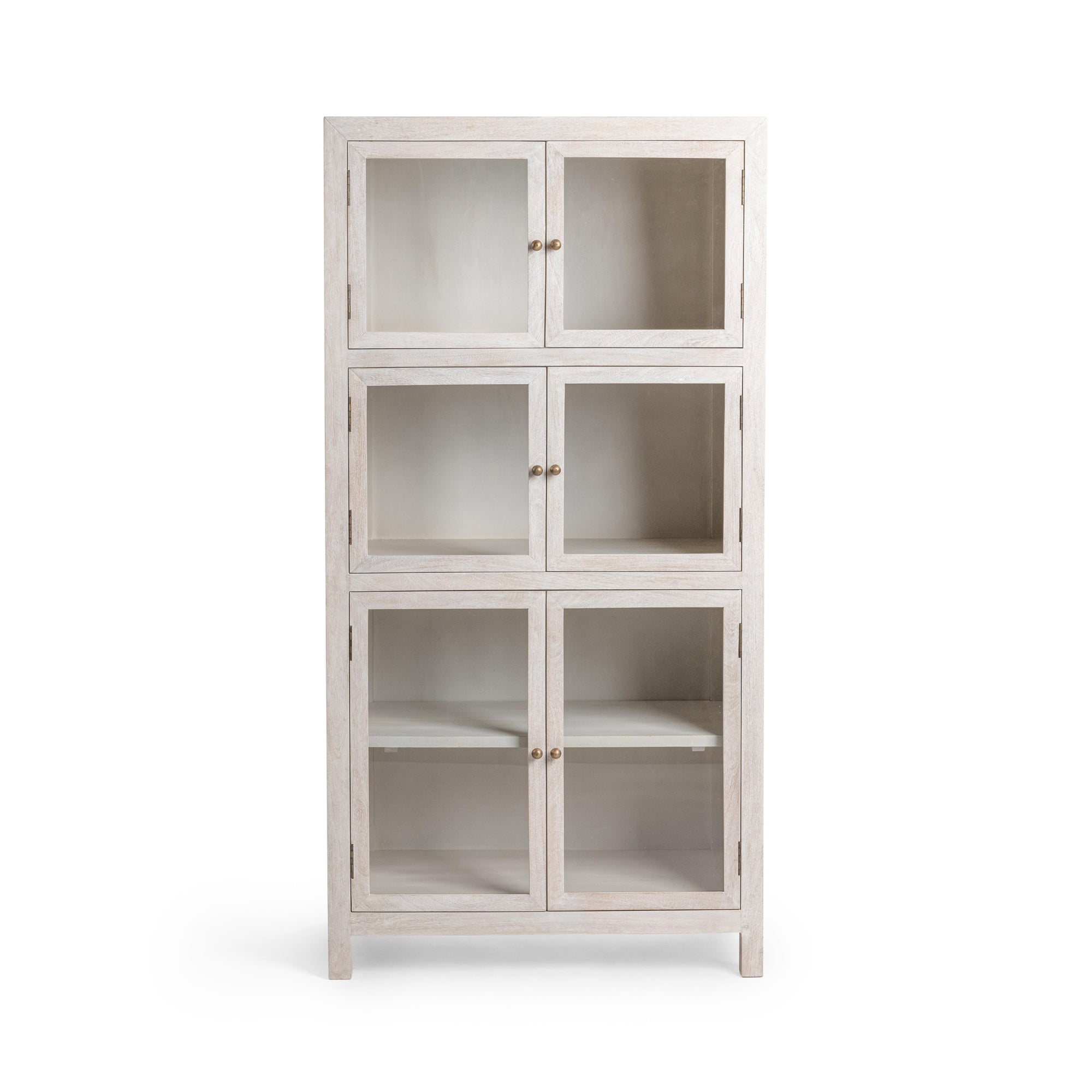 Hera Display Cabinet - Creamwood