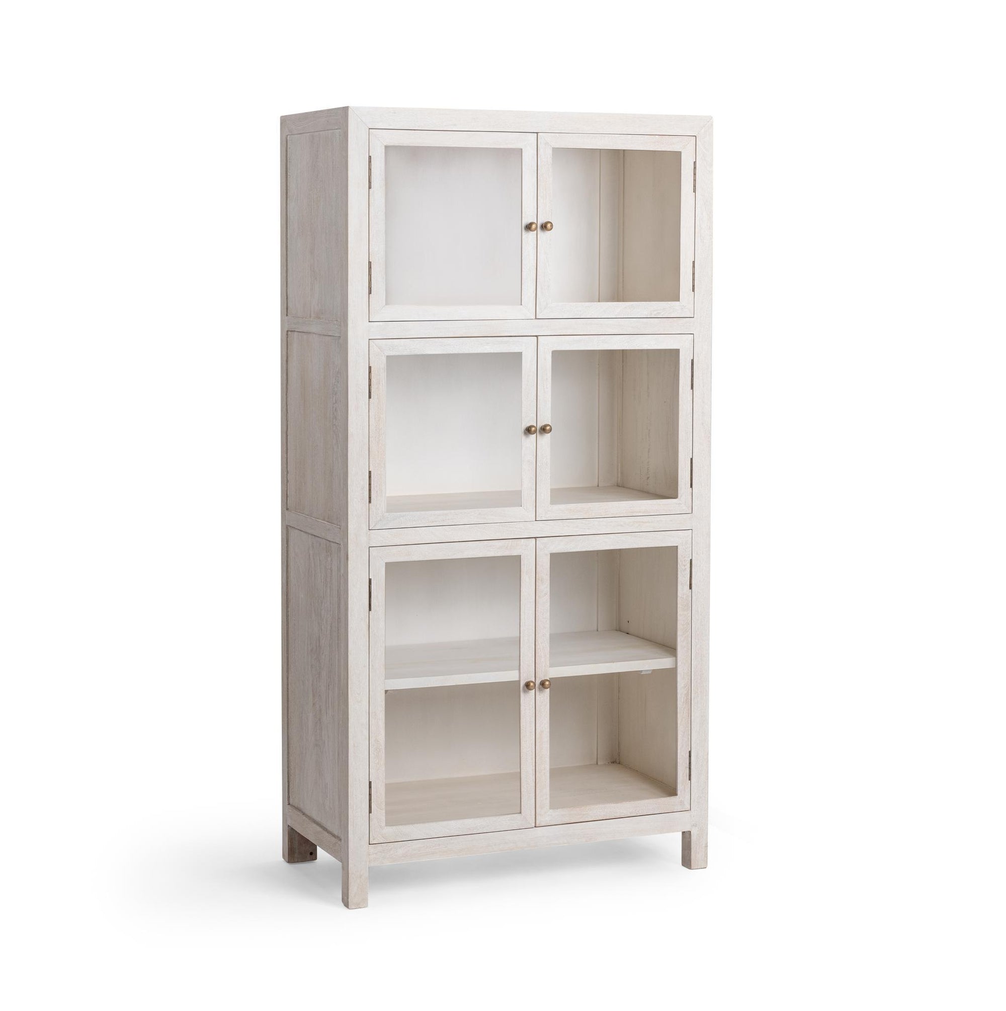 Hera Display Cabinet - Creamwood
