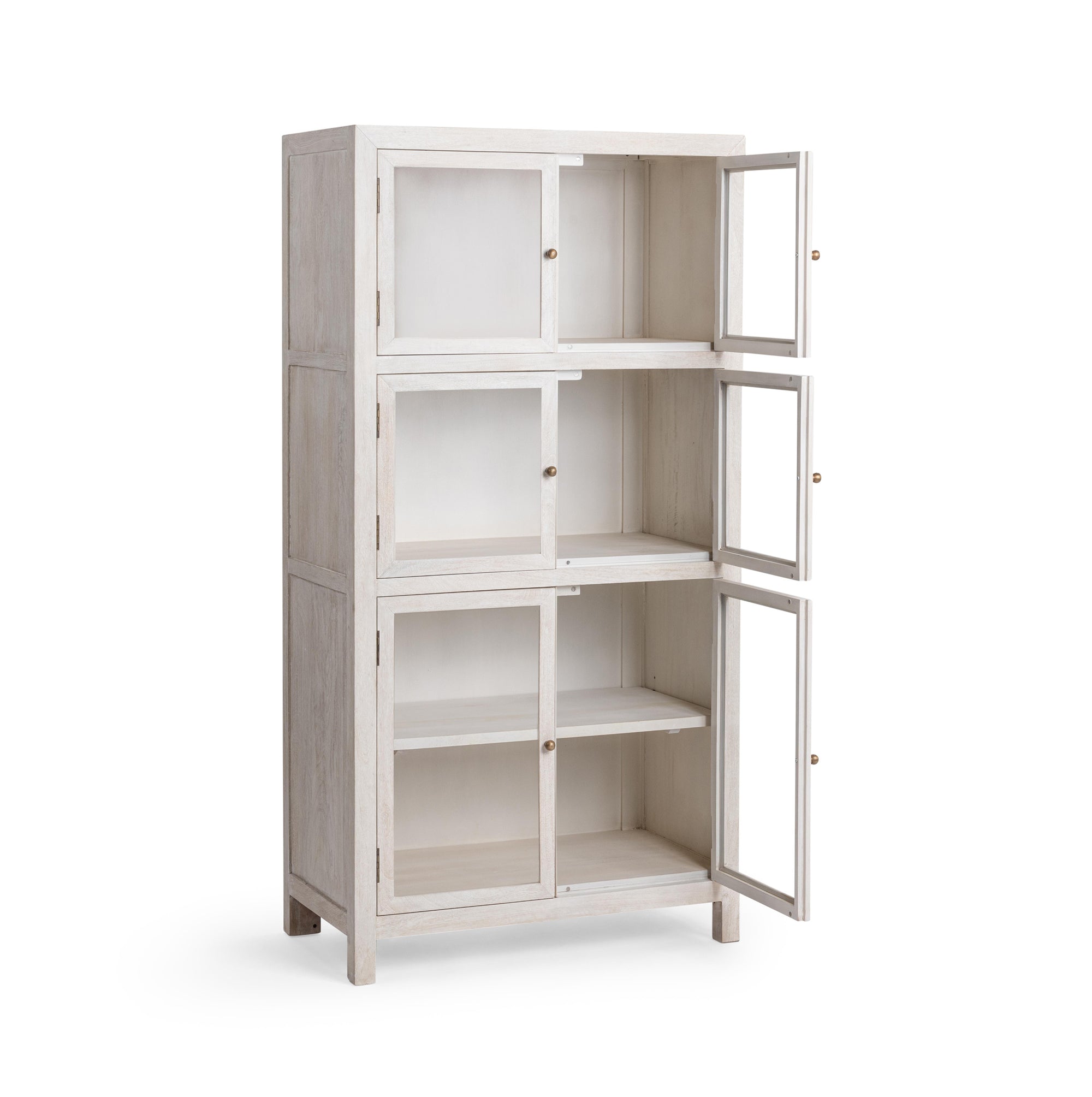 Hera Display Cabinet - Creamwood