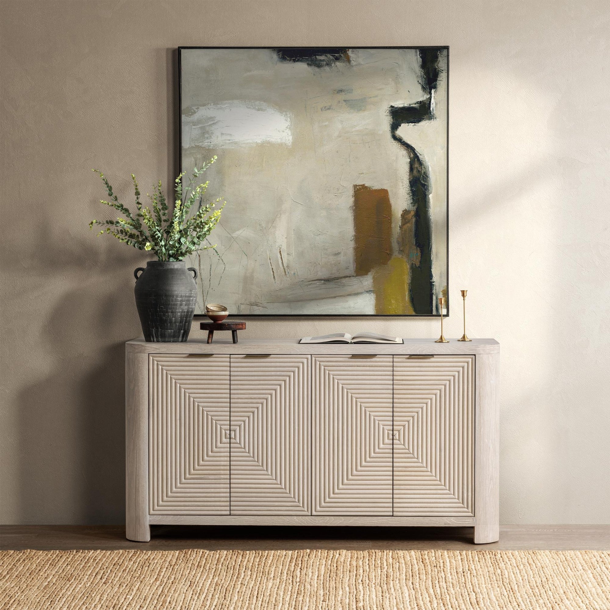 Elina 4 Door Cabinet - Vanilla Grove