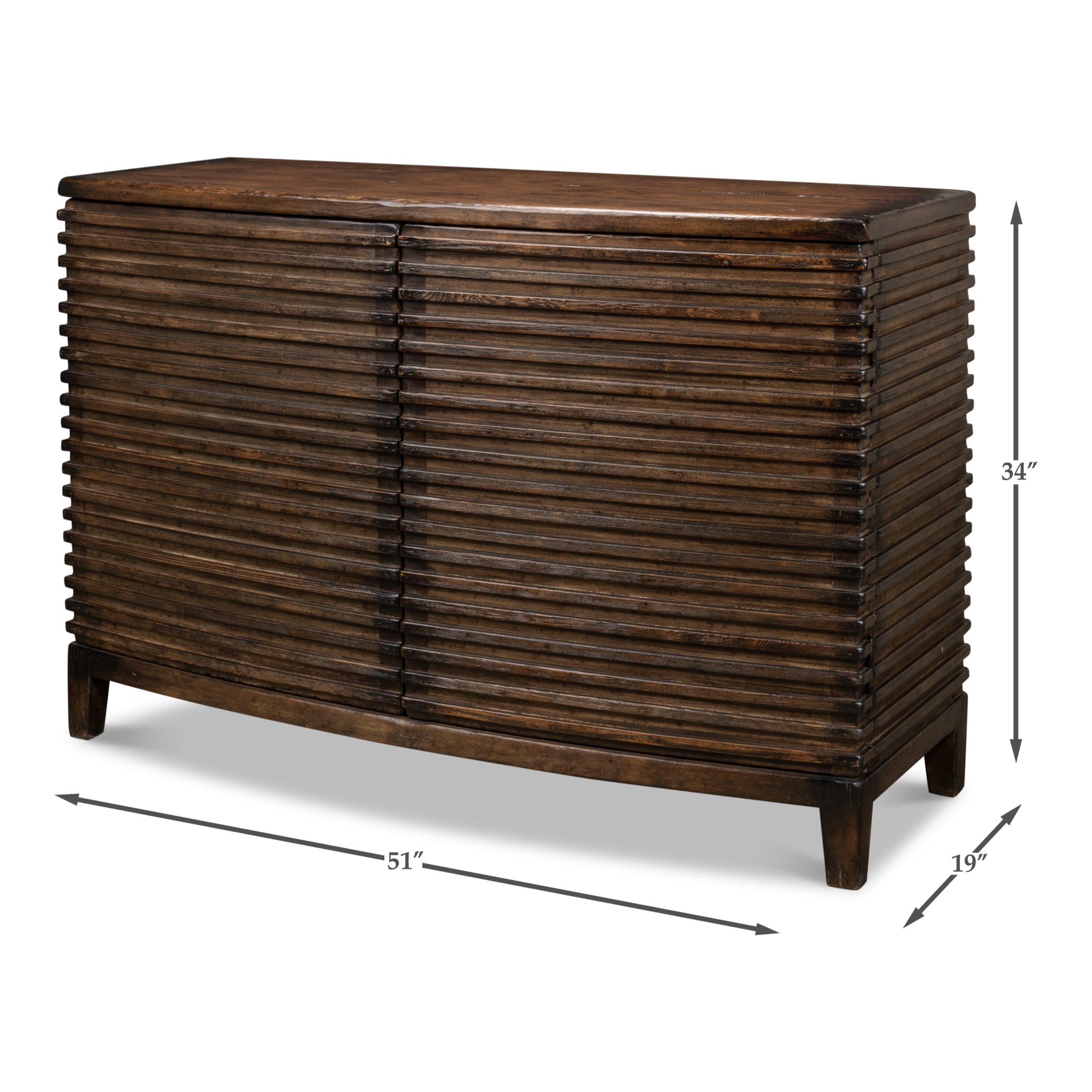 Ribbed Remington Small Sideboard