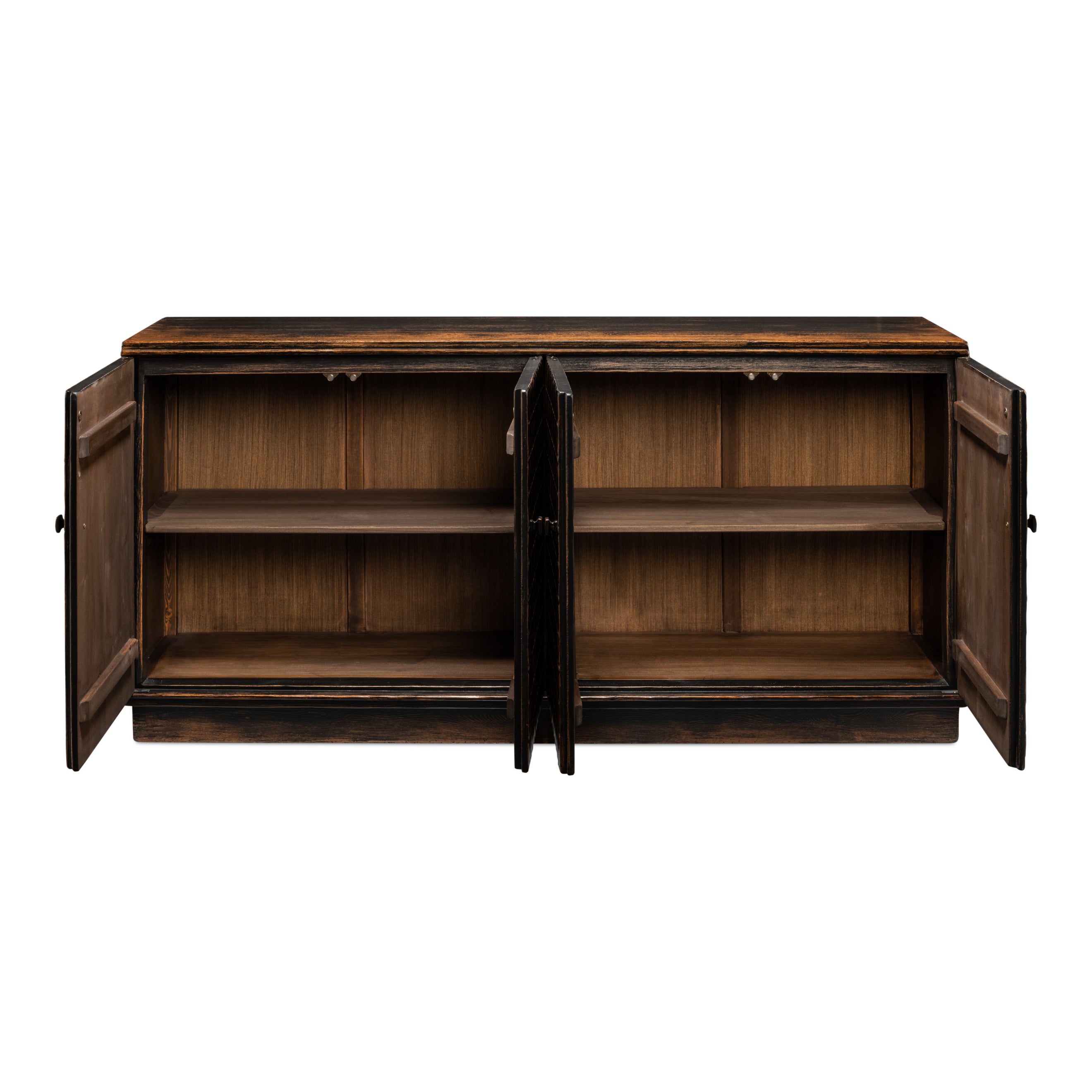 Scrubboard Front Sideboard - Ebony
