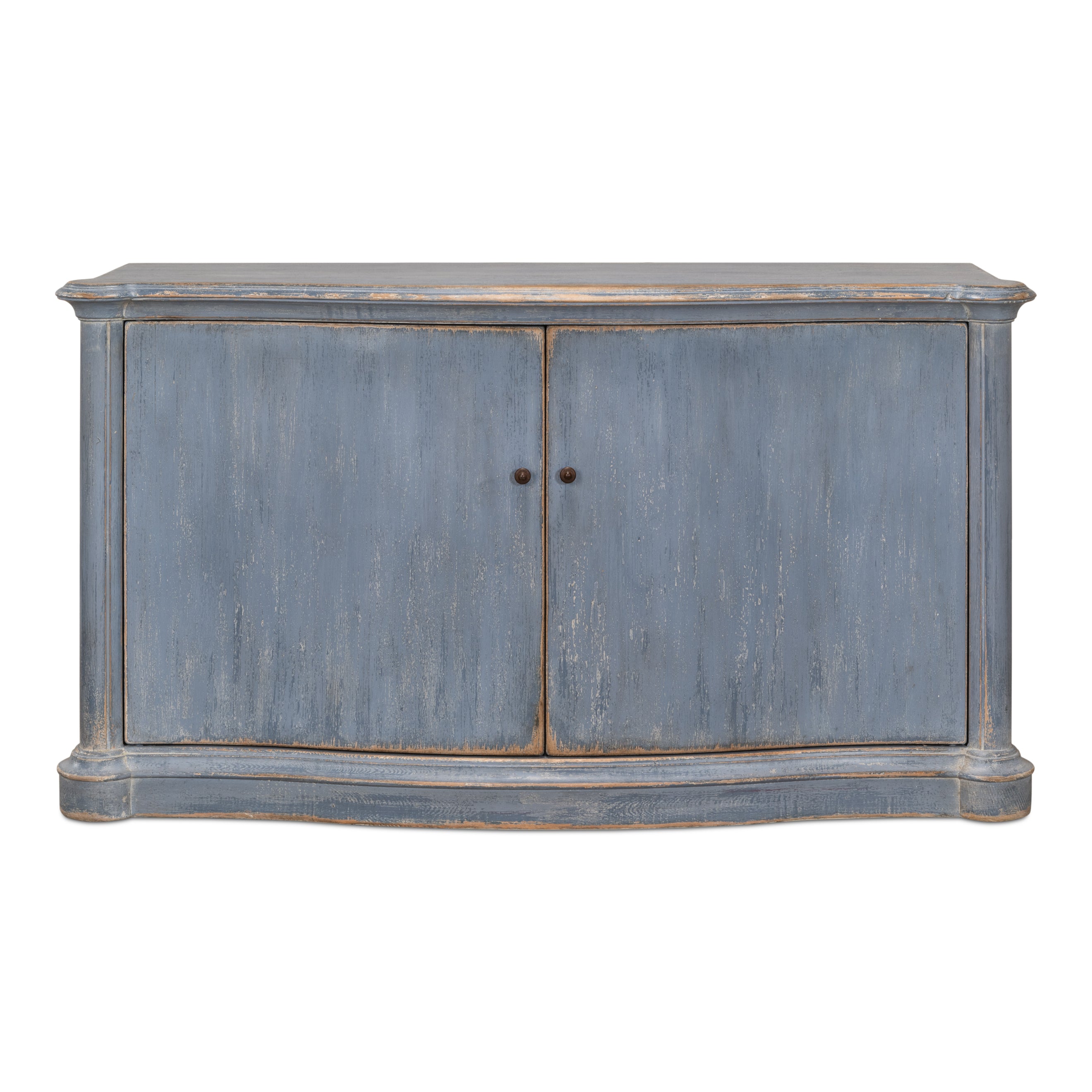 Columns Bowfront Sideboard - Blue