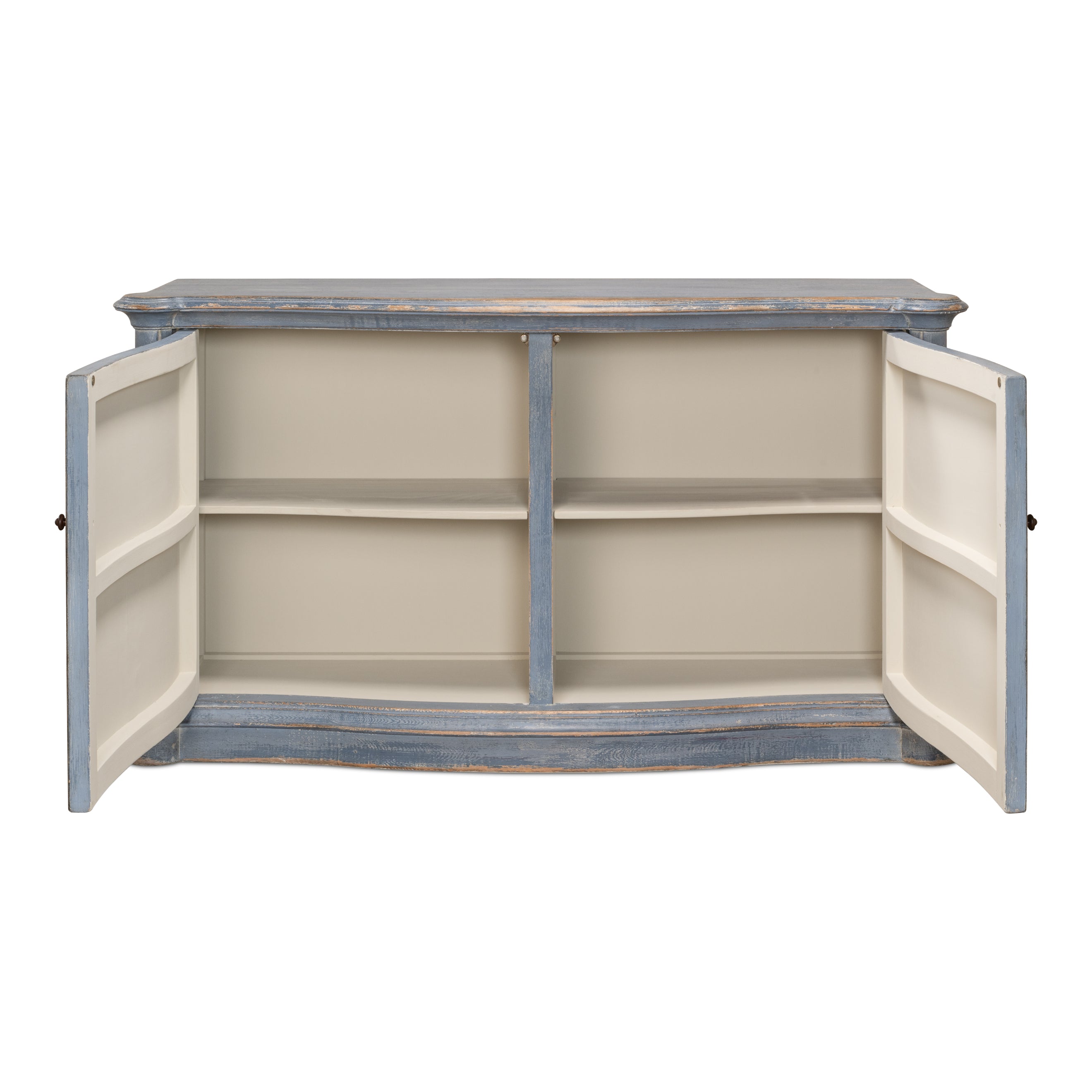 Columns Bowfront Sideboard - Blue