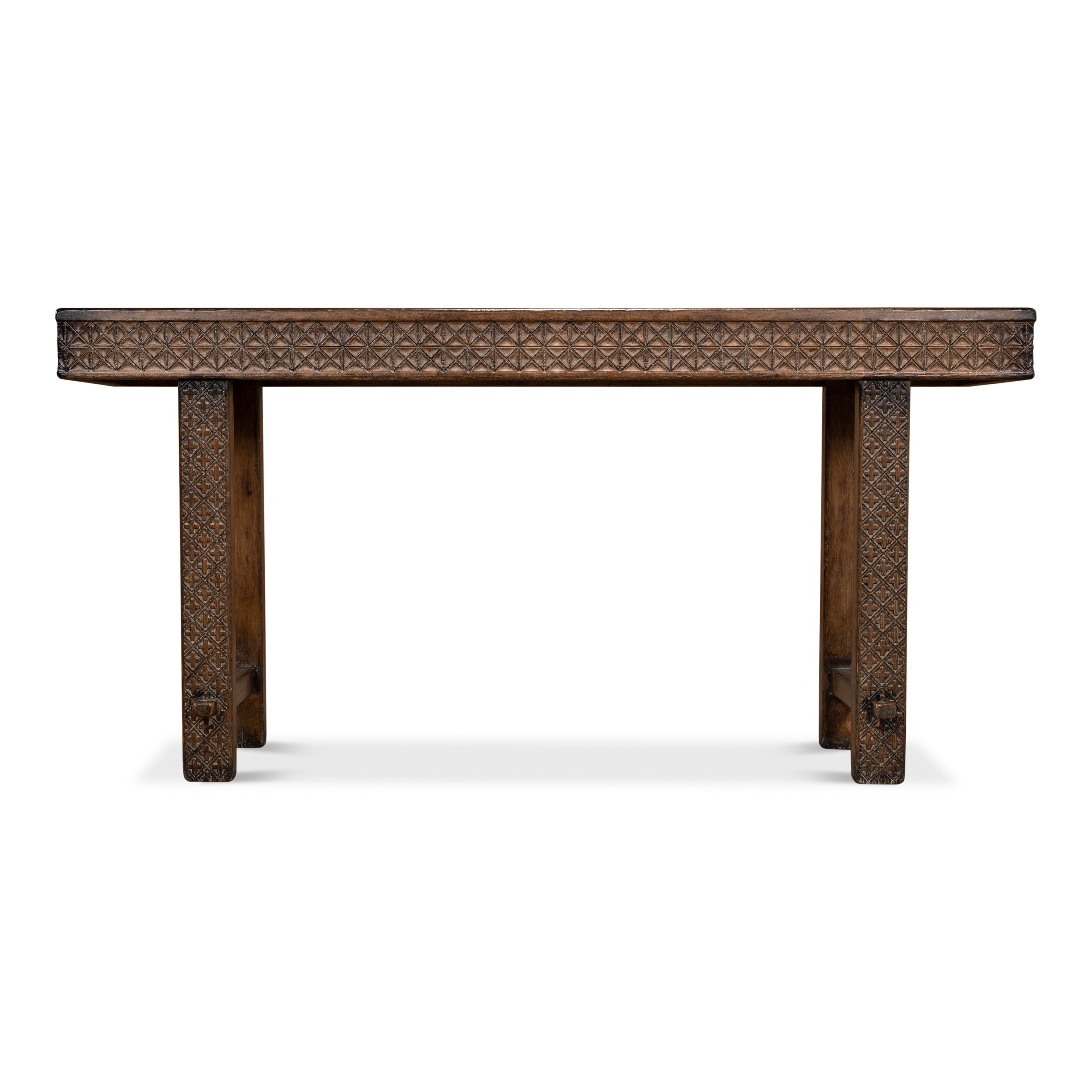 Honeycomb & Cross Console Table