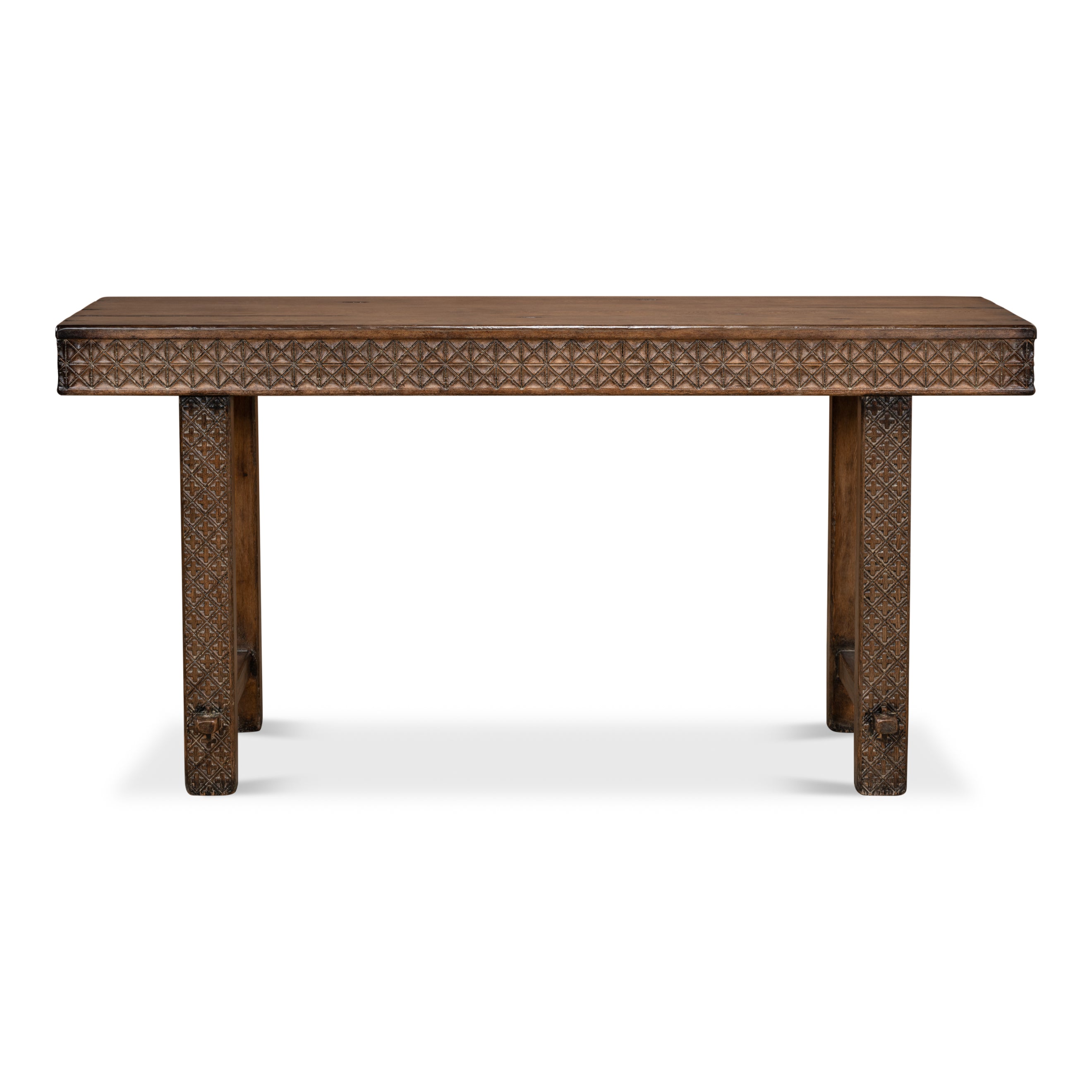 Honeycomb & Cross Console Table
