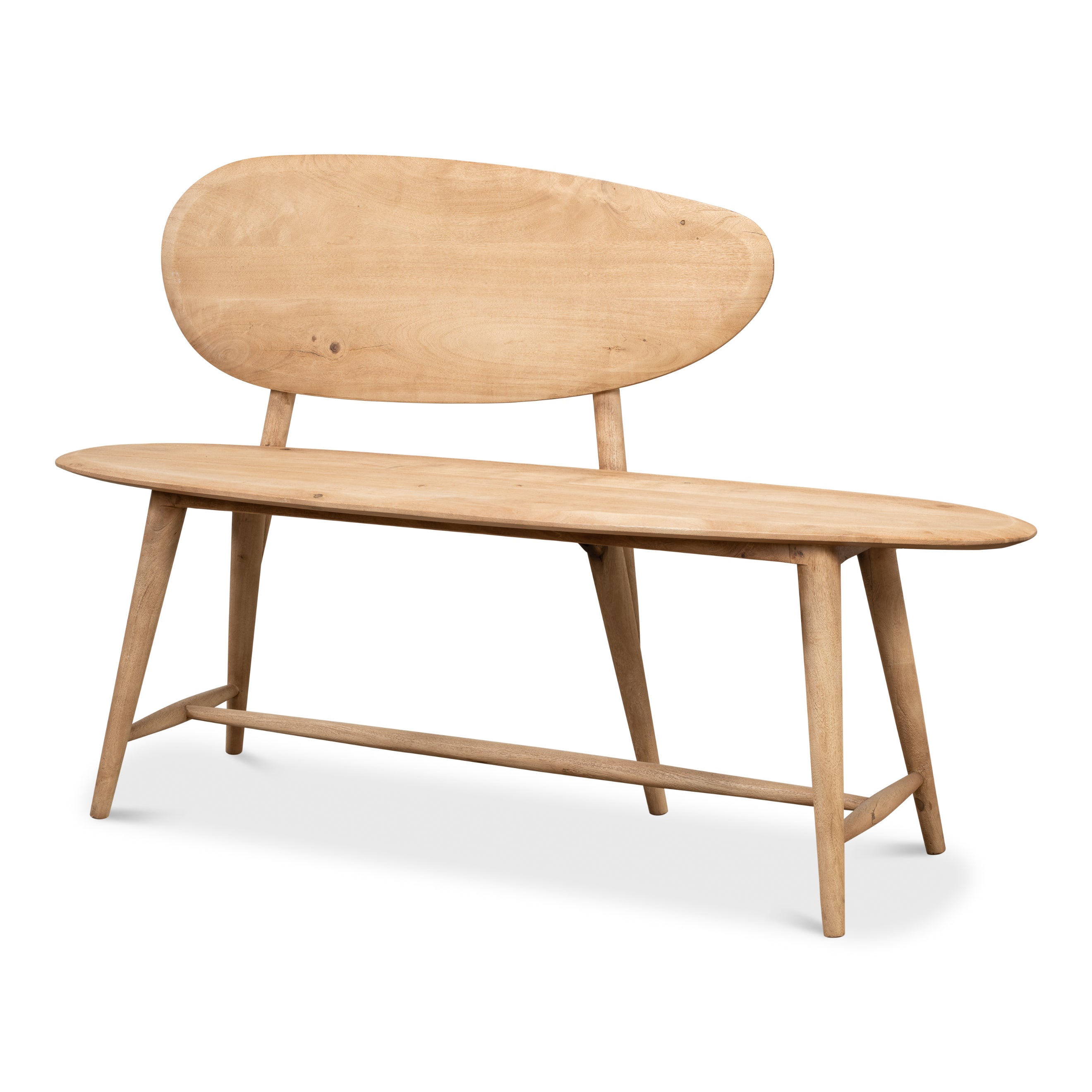 Pebble Bench (1 Back) - Lionskin Finish