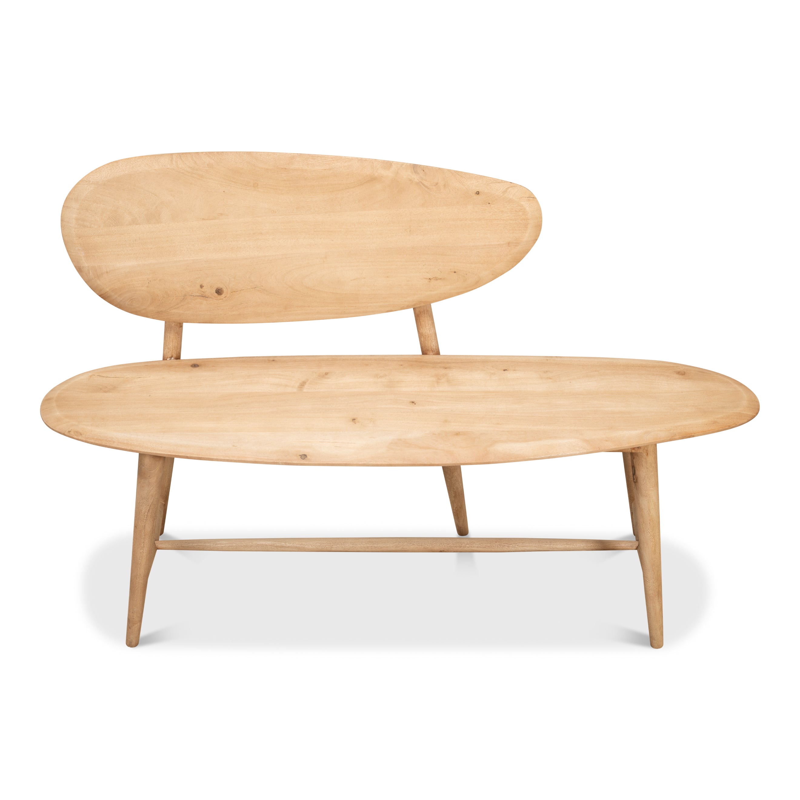 Pebble Bench (1 Back) - Lionskin Finish