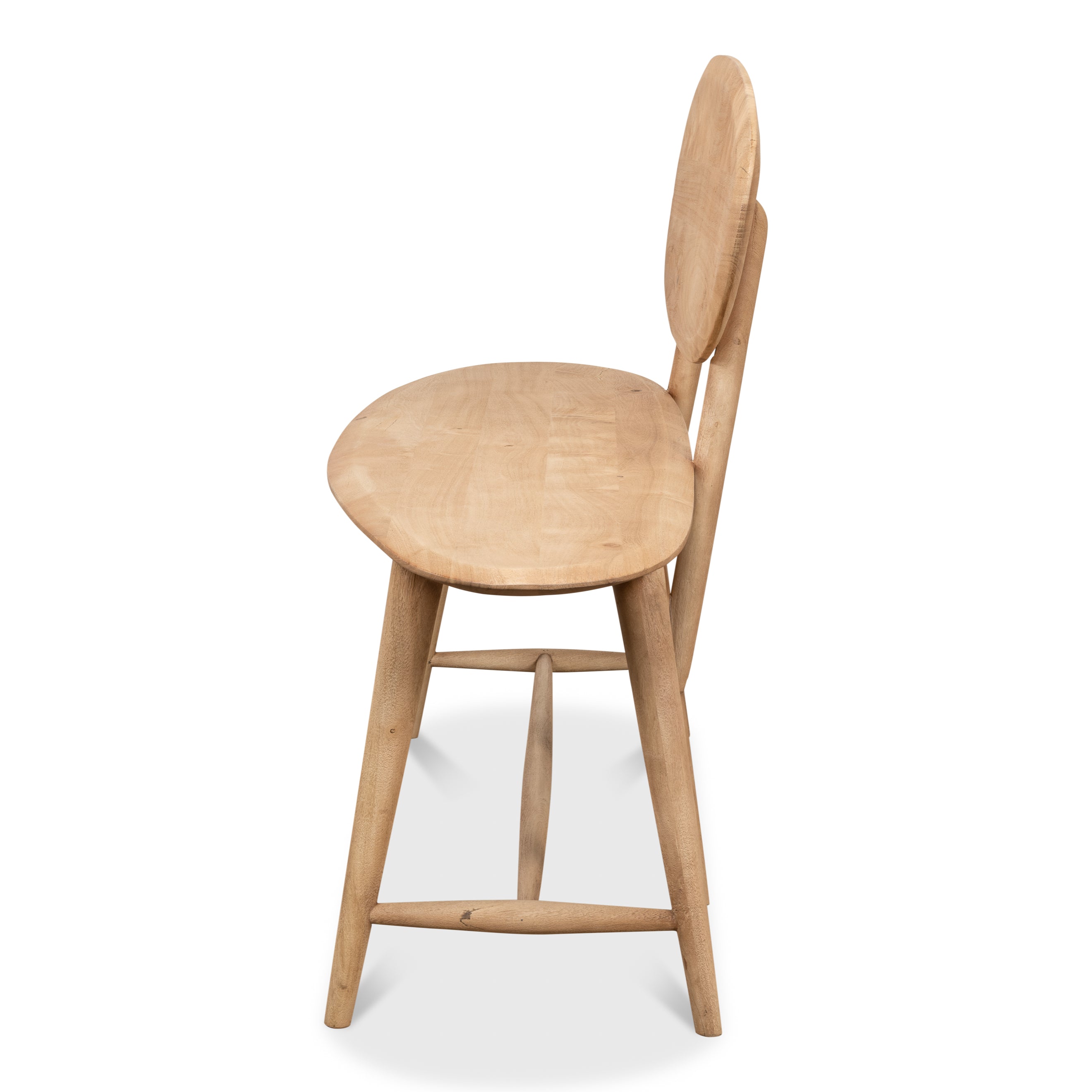 Pebble Bench (1 Back) - Lionskin Finish