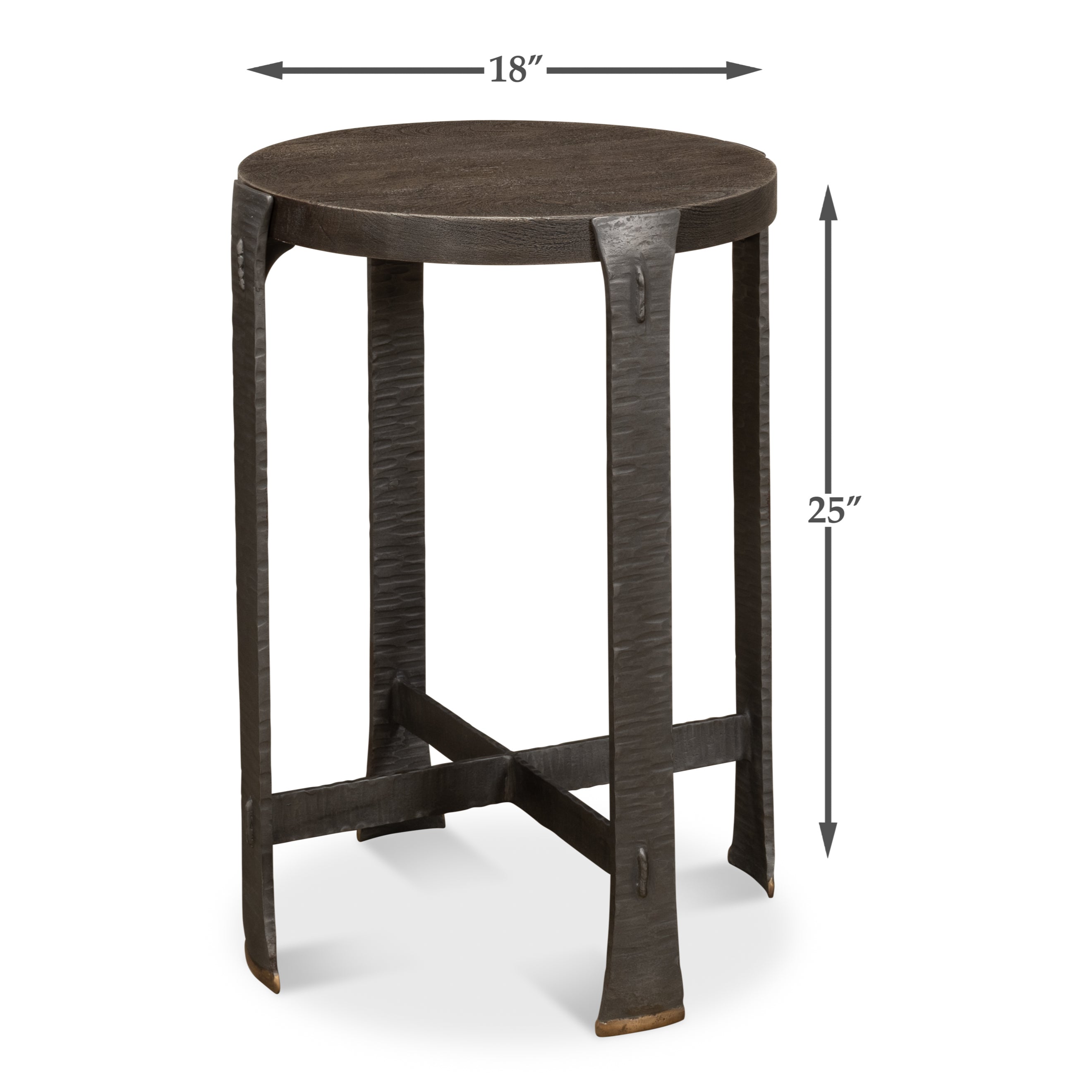 Forged Slats Side Table