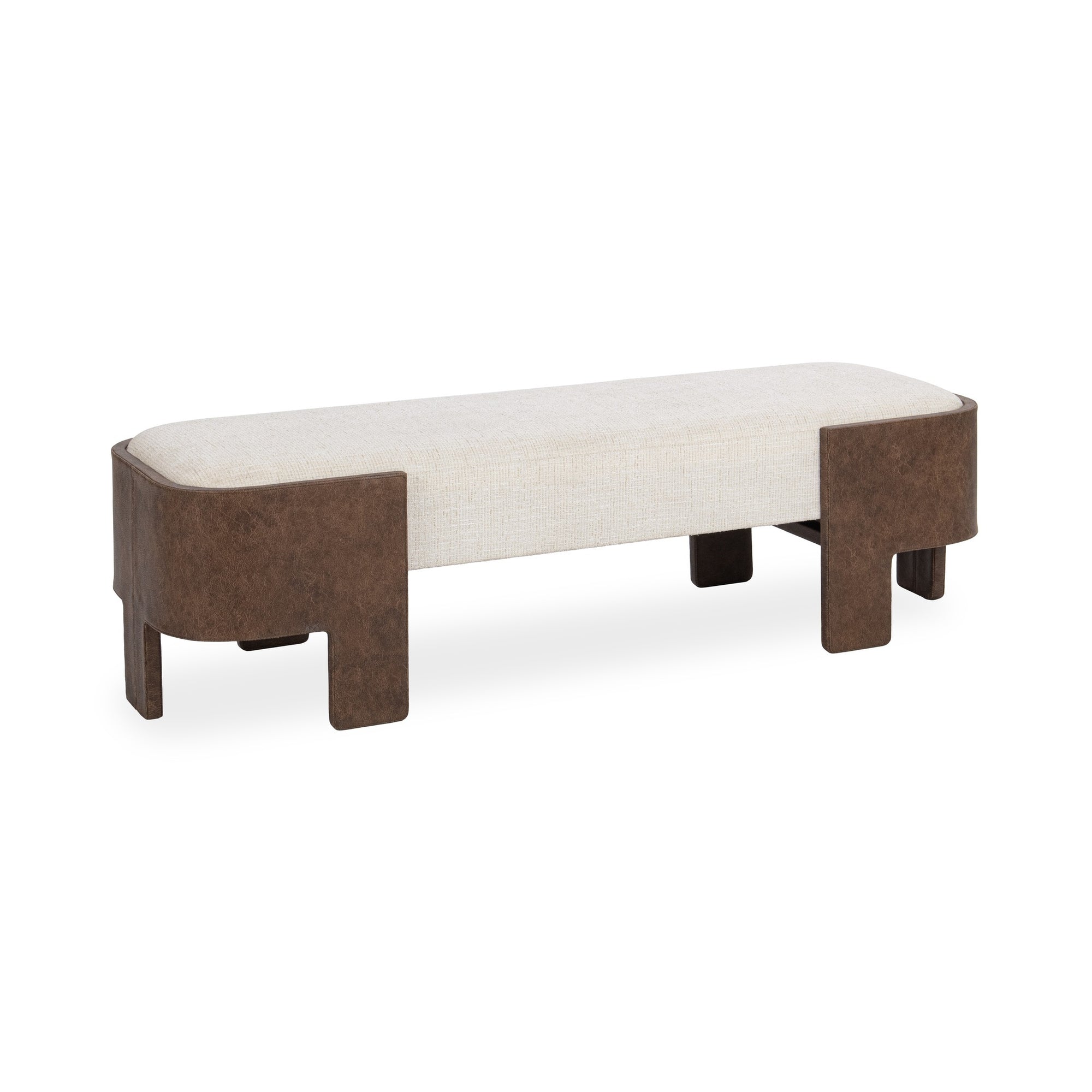 Janya Accent Bench - Oat Cream
