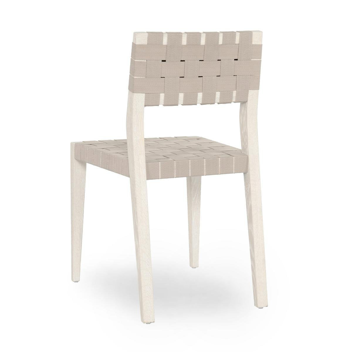 Orlando Dining Chair Set of 2 - Milk White with Taupe