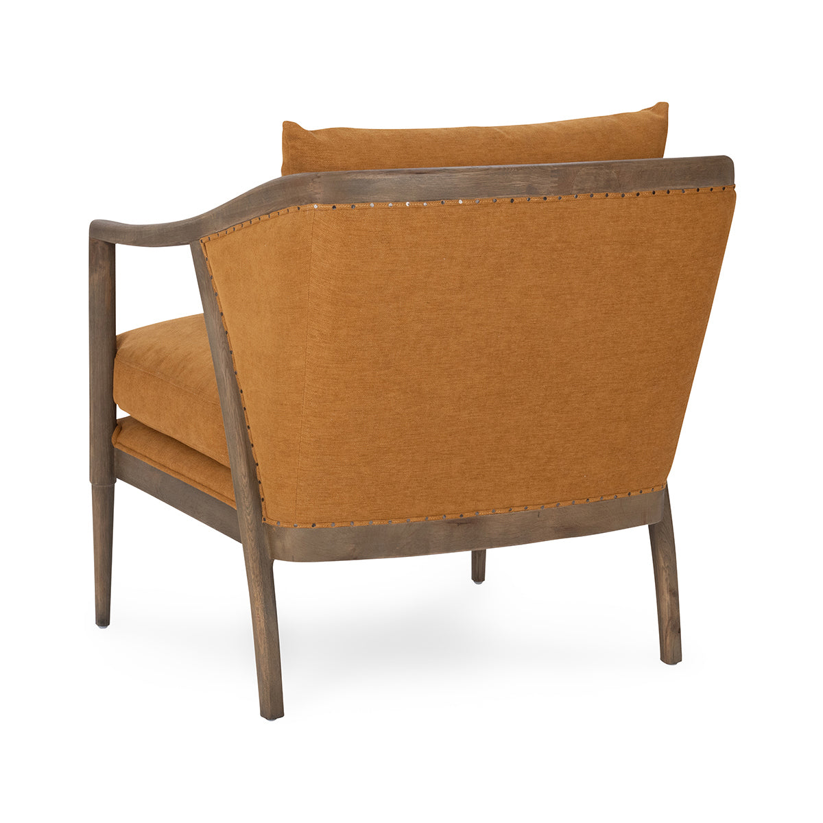 Scarlett Upholstered Accent Chair - Burnt Orange