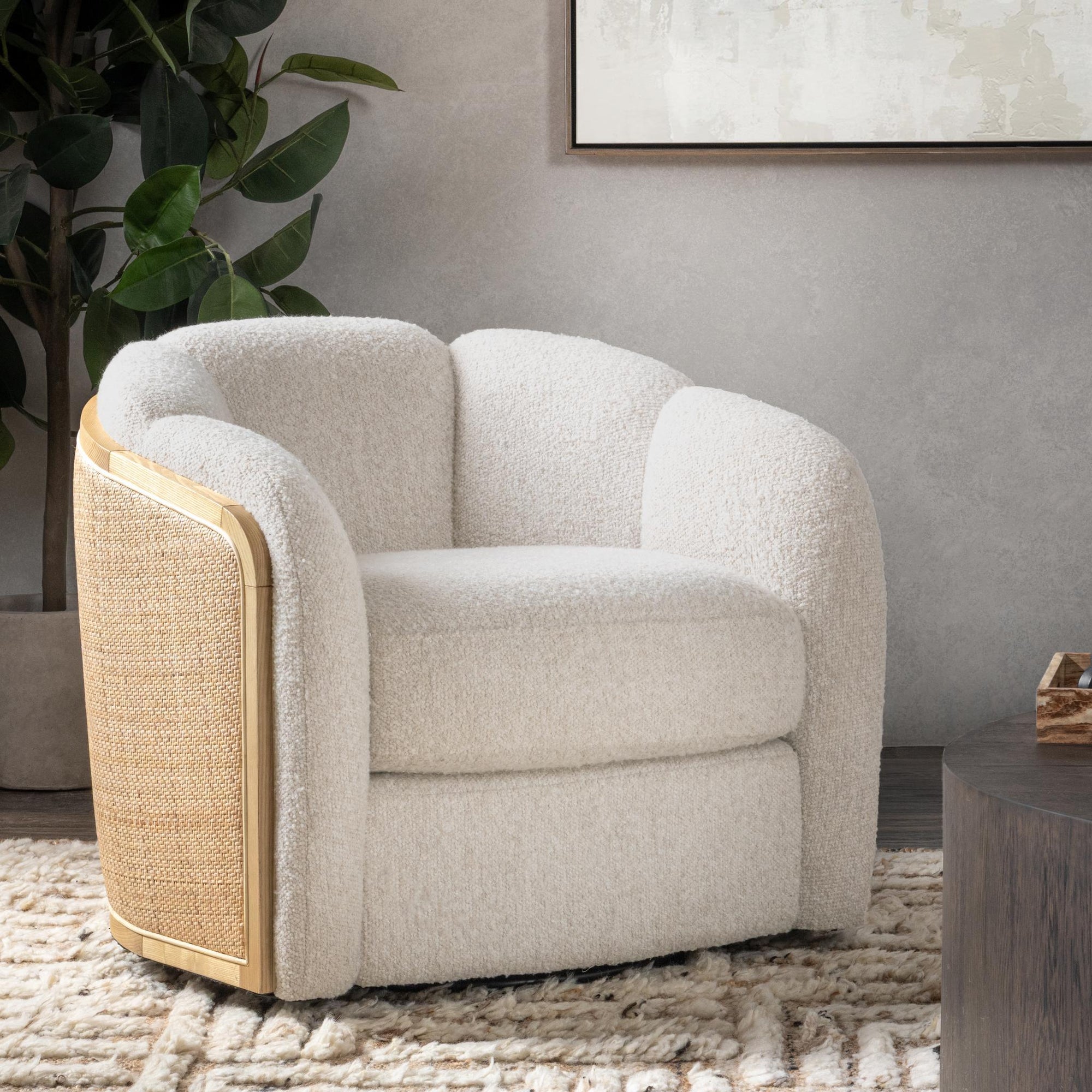 Daisy Upholstered Swivel Chair