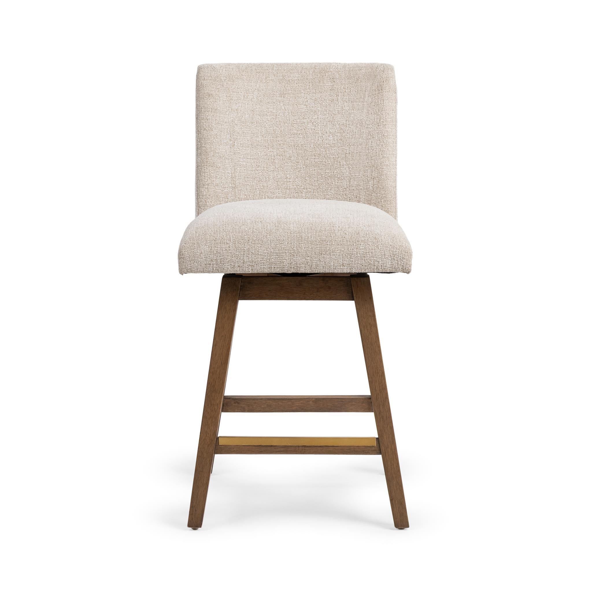 Ava Swivel Counter Stool - Vanilla Oat