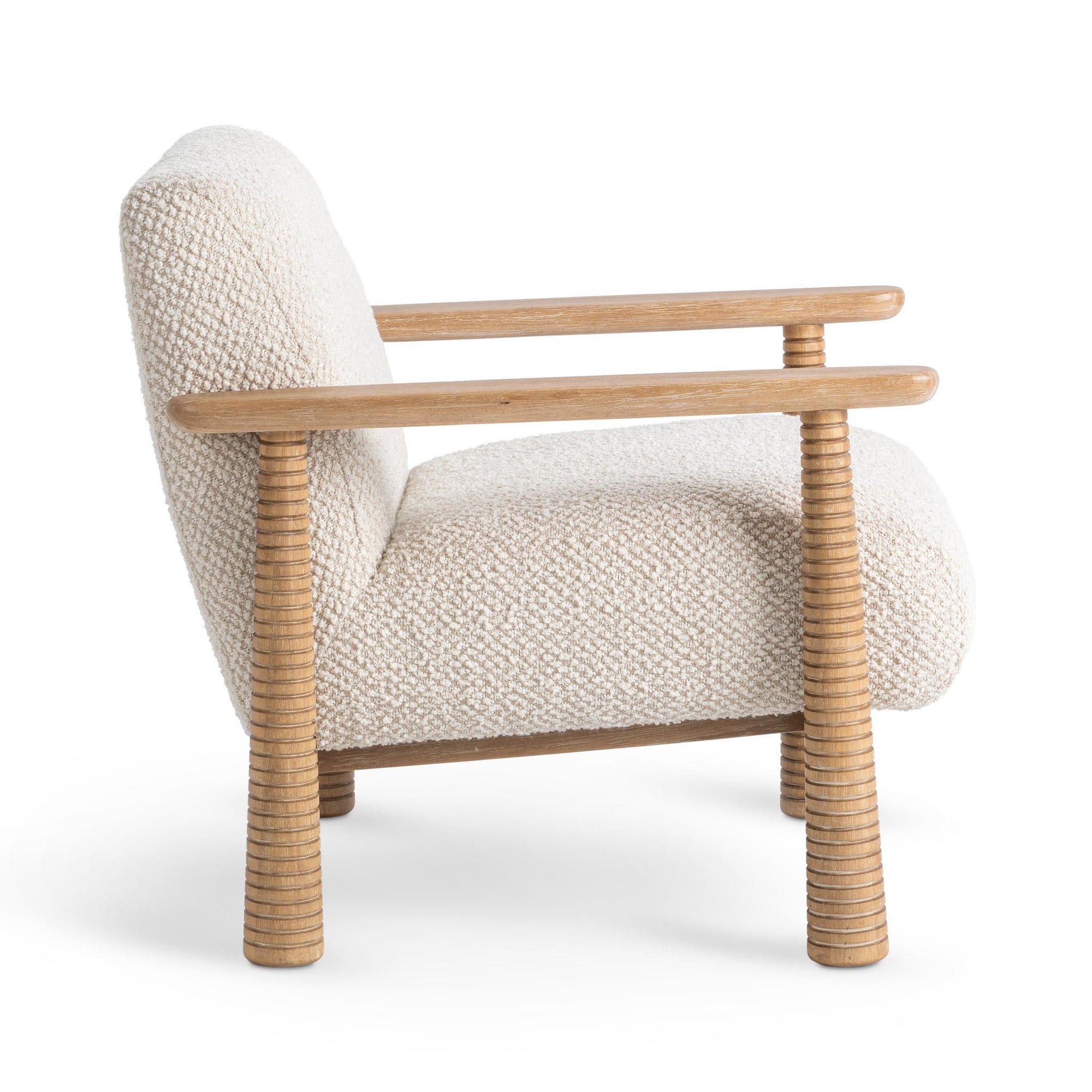 Caprice Accent Chair - Light Beige/Natural
