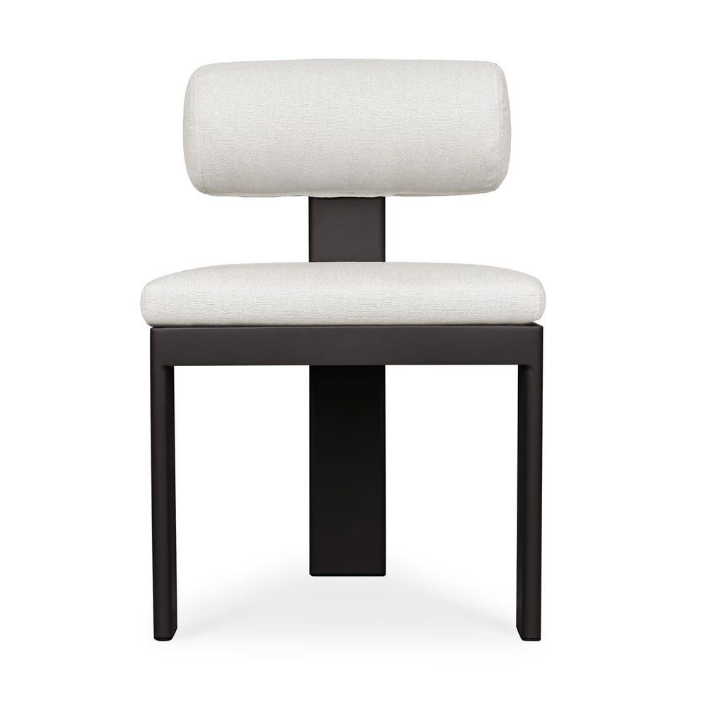 Uttermost Bolster Back White Outdoor Dining Chair