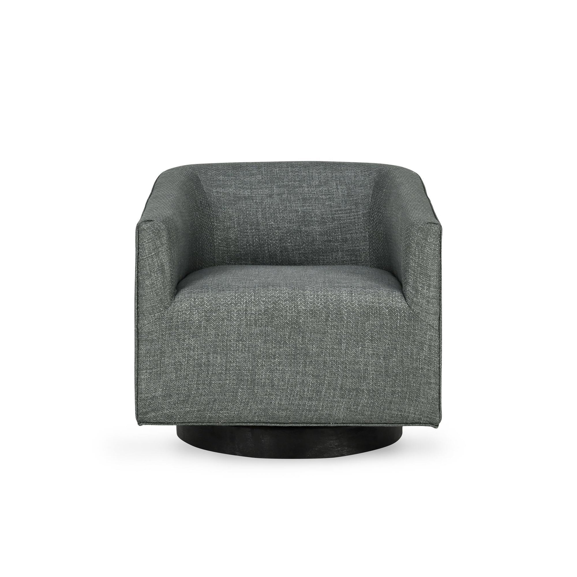 Leonard Swivel Chair - Dark Gray