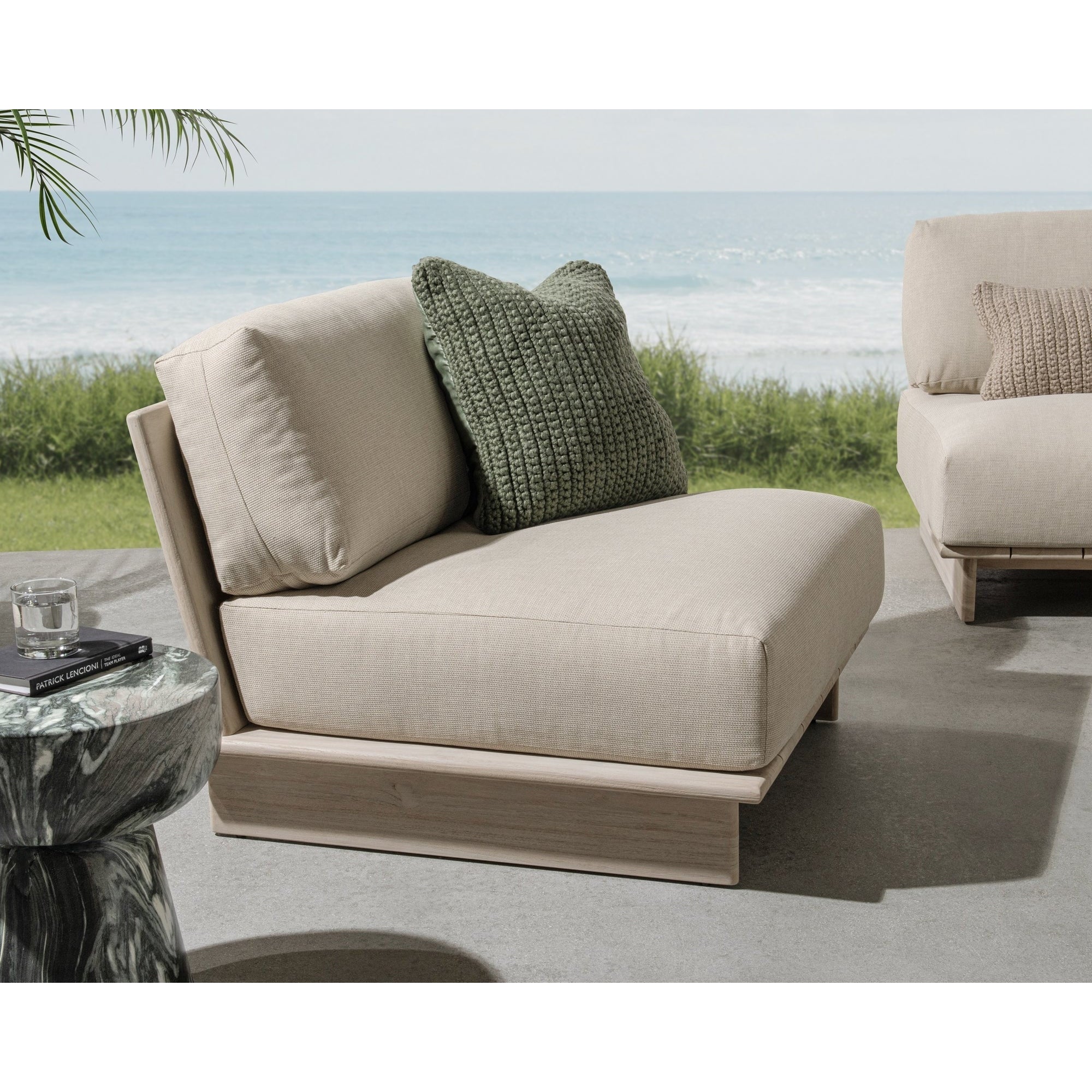 Livia Outdoor Accent Chair - Taupe