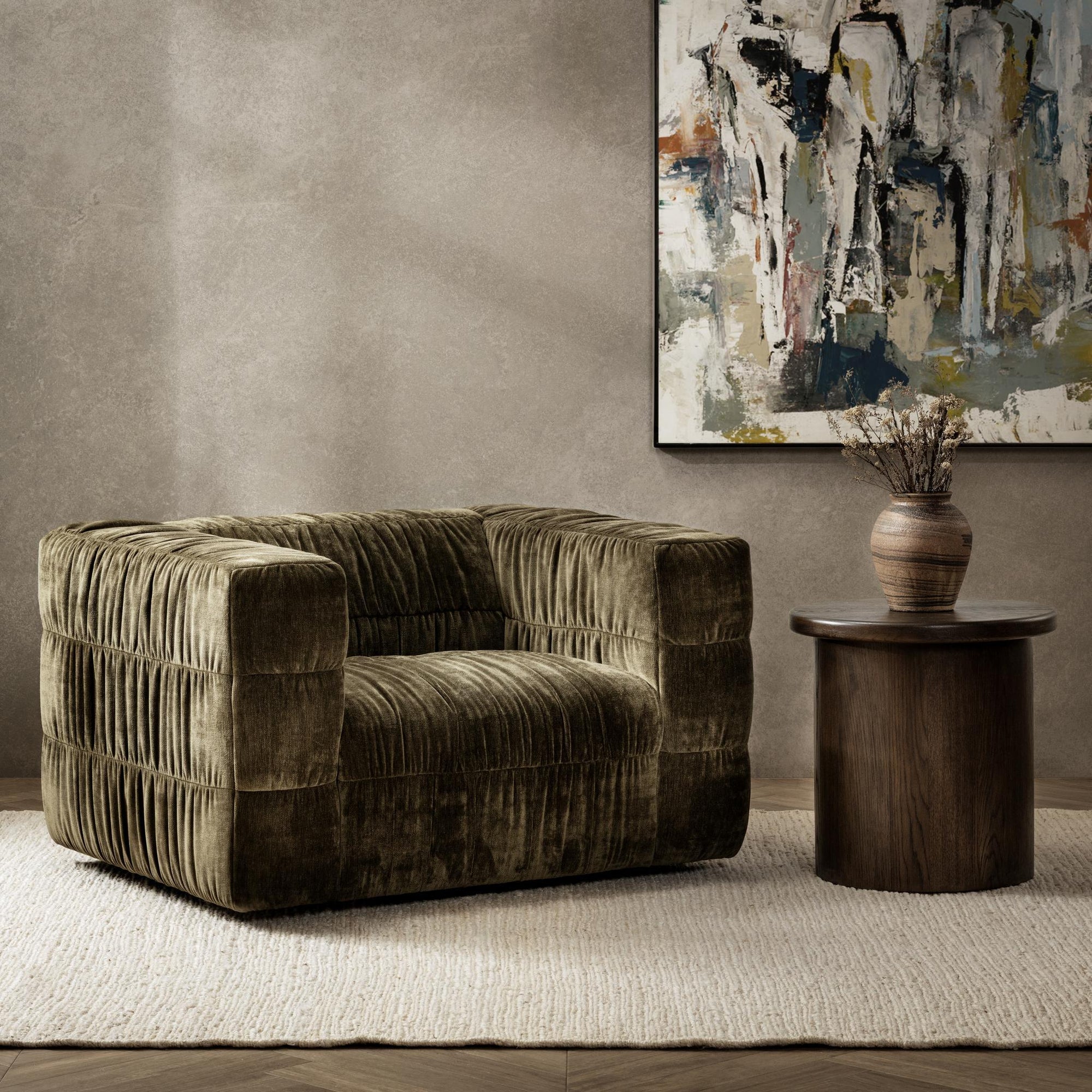 Afeela Upholstered Swivel Chair