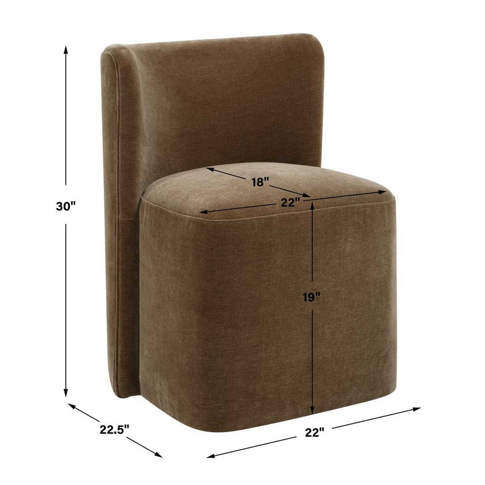 Uttermost Outlook Modern Velvet Dining Chair