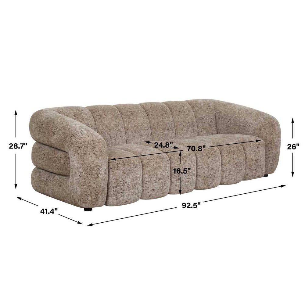Uttermost Modella Upholstered Chenille Sofa