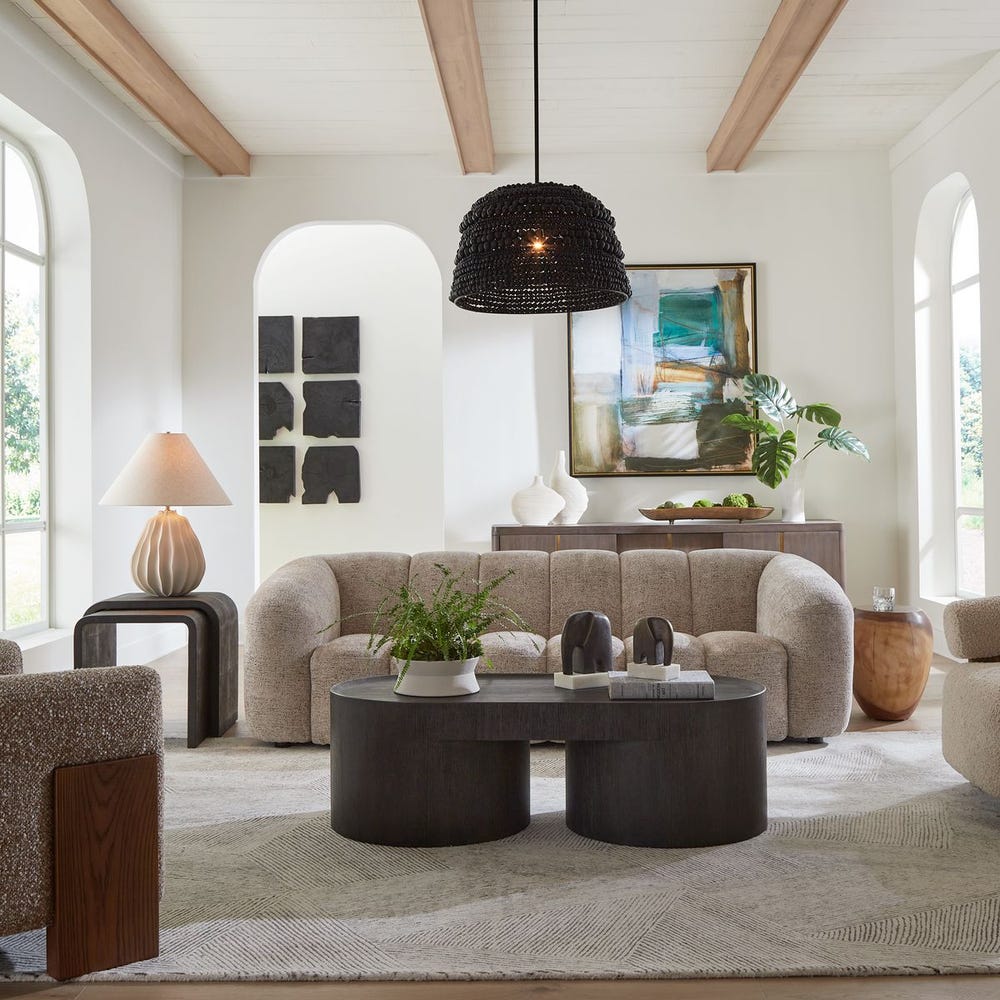 Uttermost Modella Upholstered Chenille Sofa